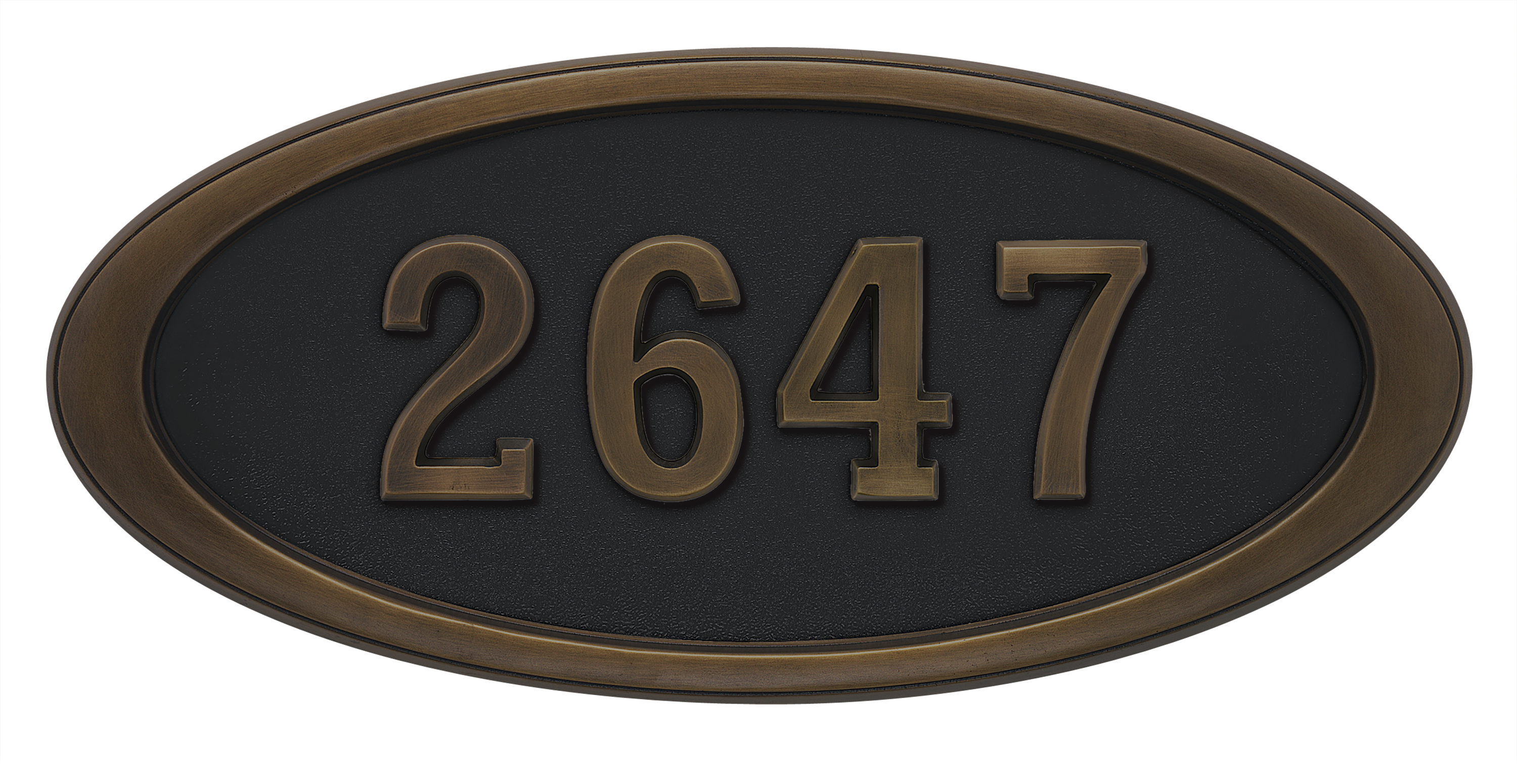 HouseMark Address Plaques with Brass Accents