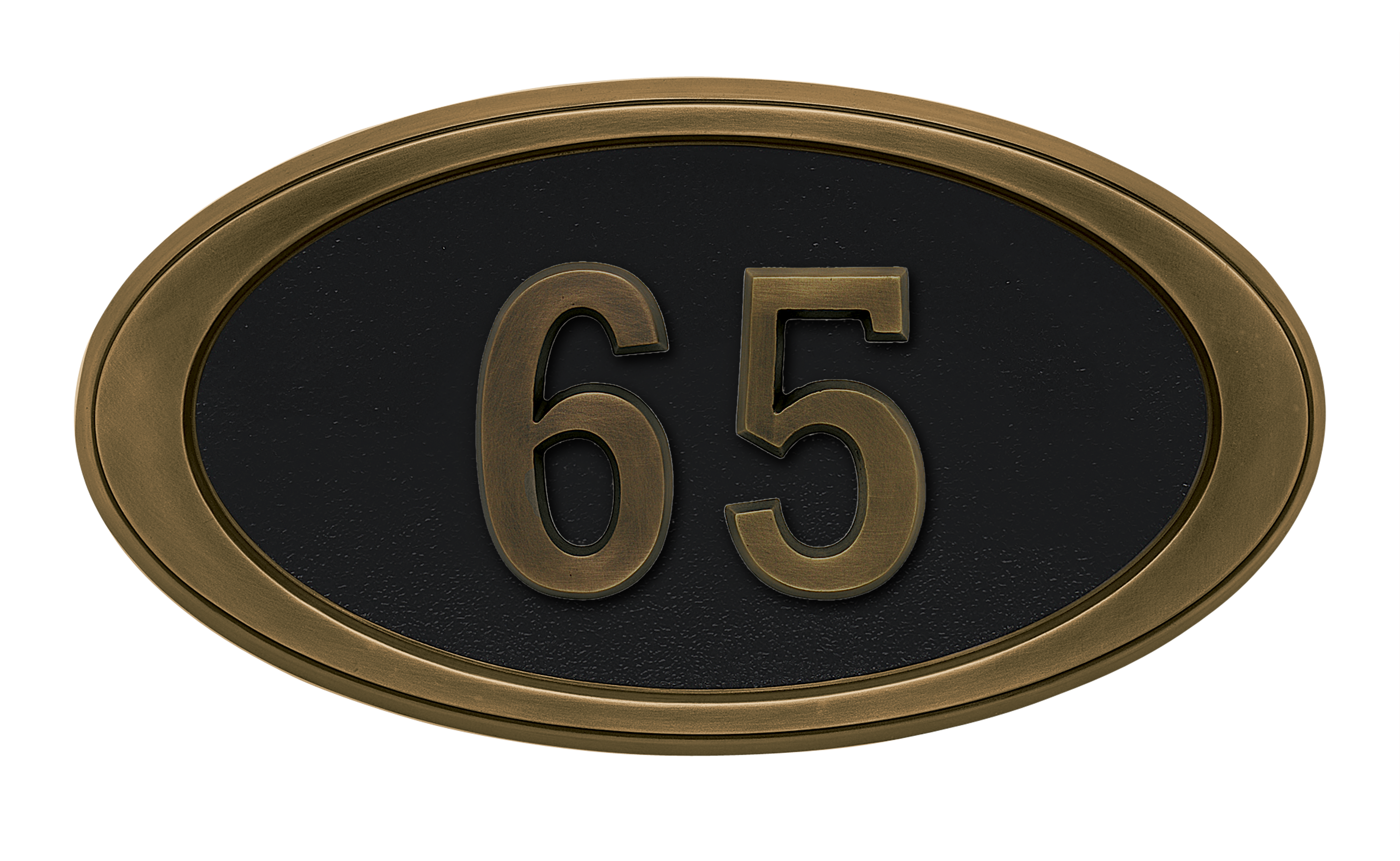 HouseMark Address Plaques with Brass Accents