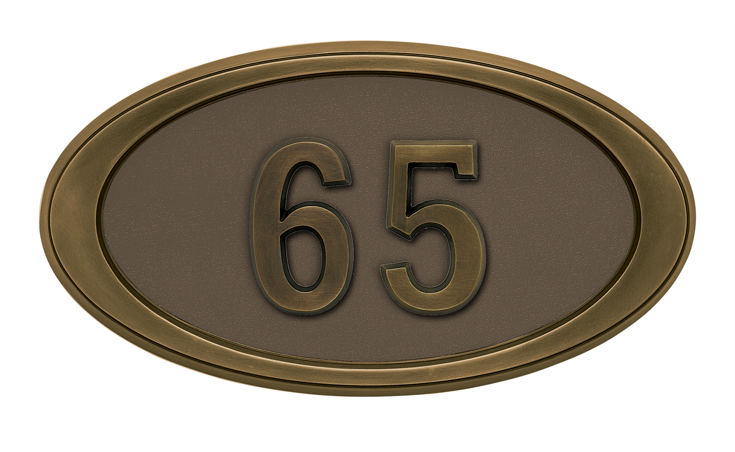 HouseMark Address Plaques with Brass Accents