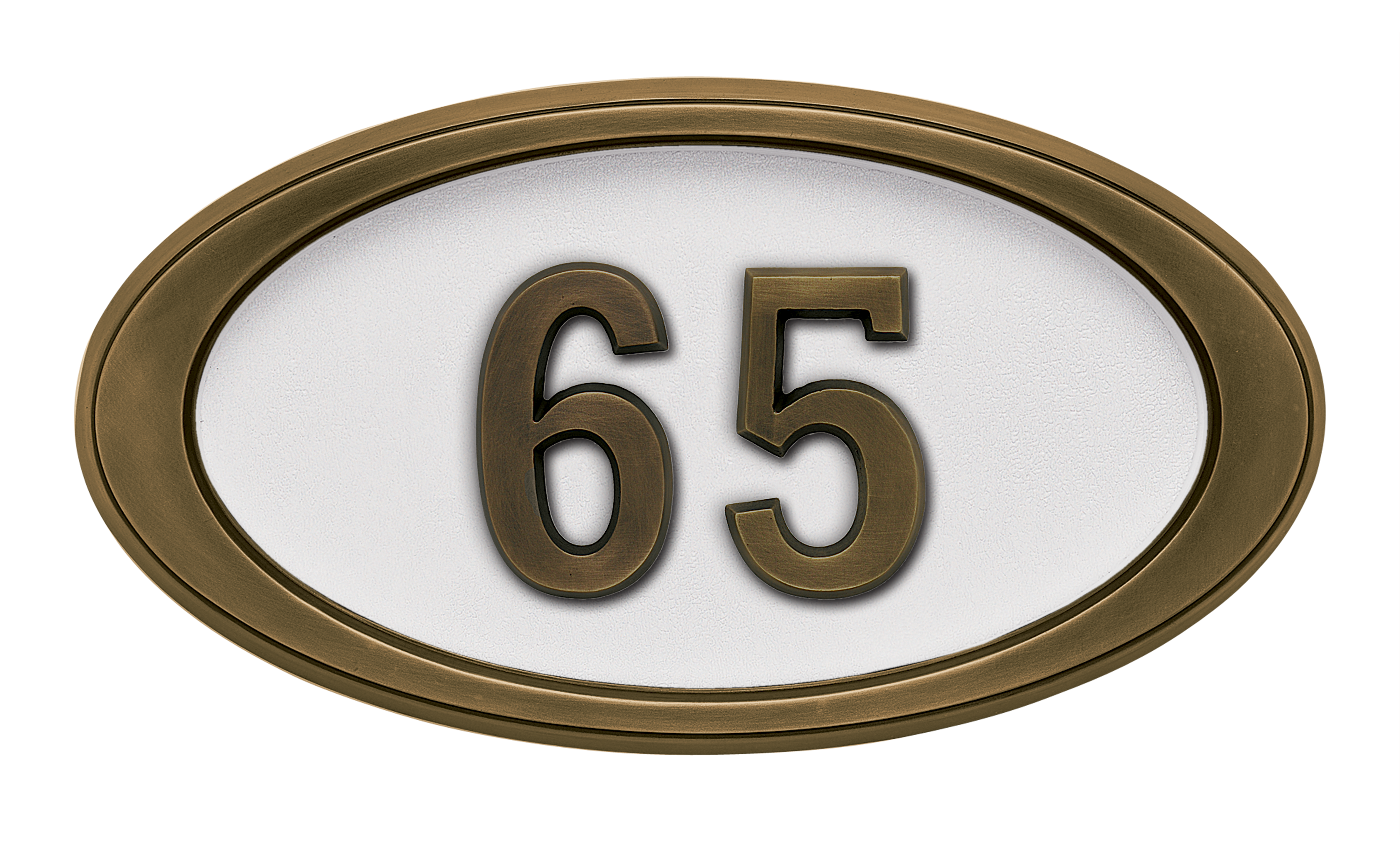 HouseMark Address Plaques with Brass Accents