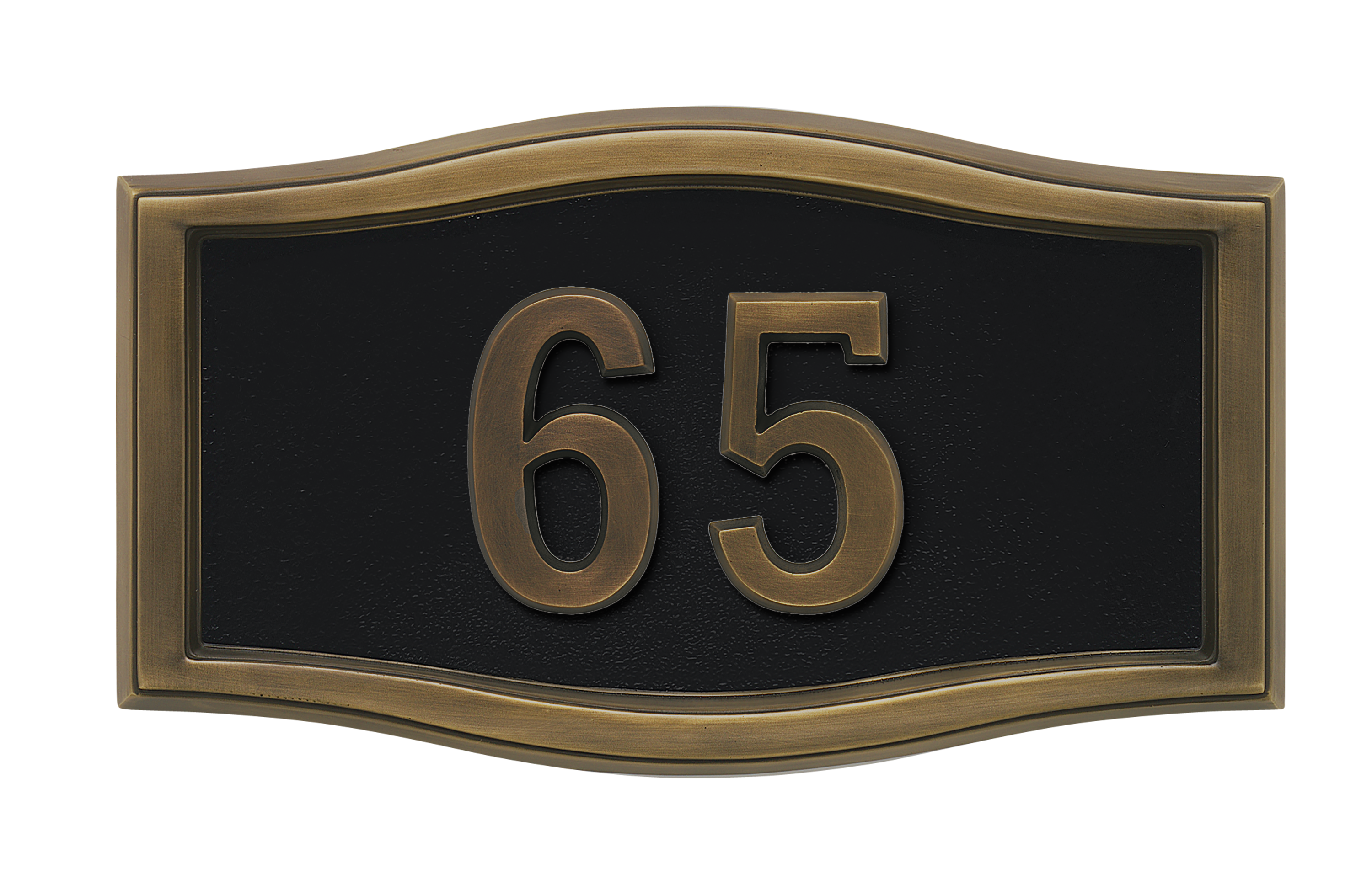 HouseMark Address Plaques with Brass Accents