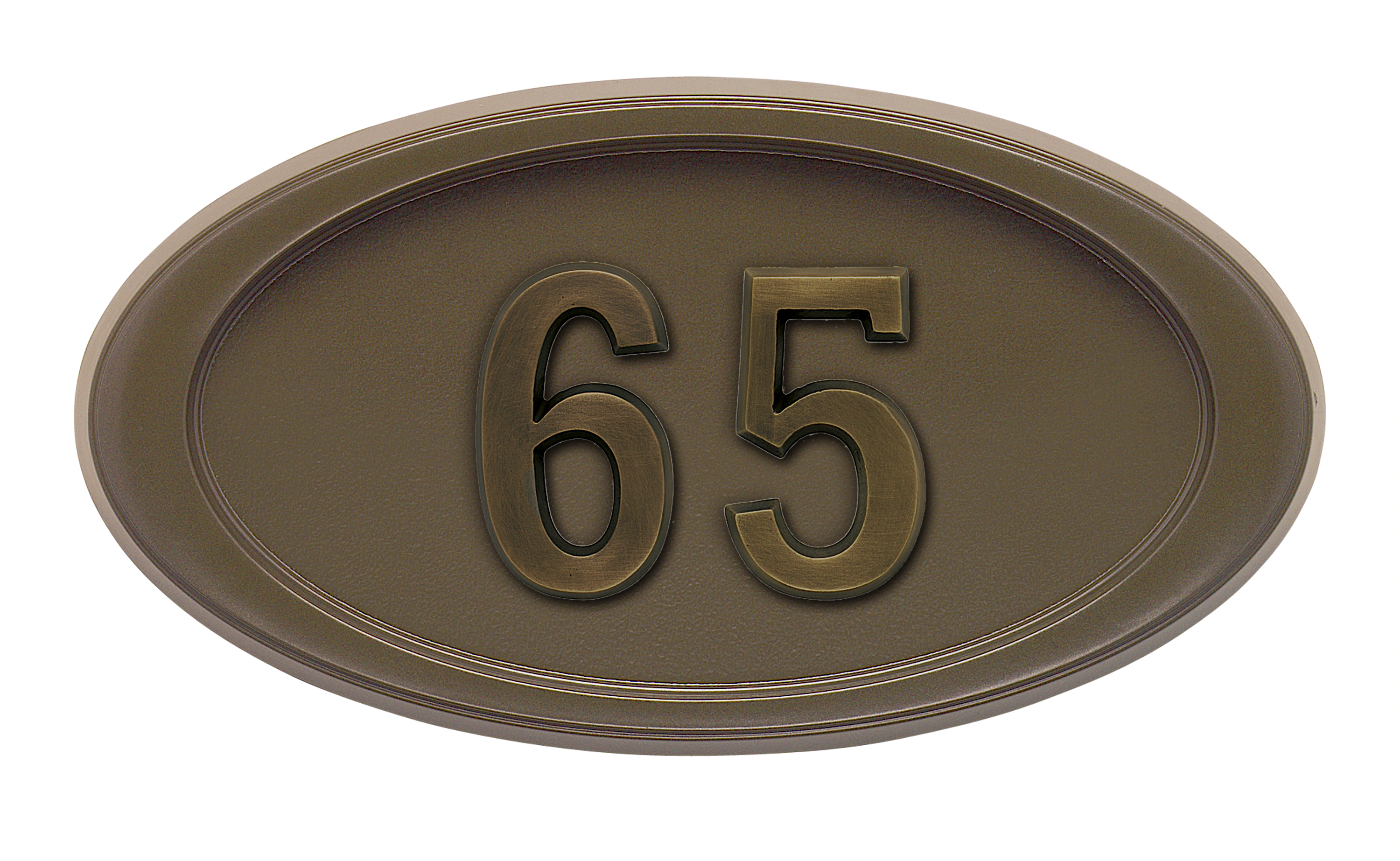 HouseMark Address Plaques with Brass Accents