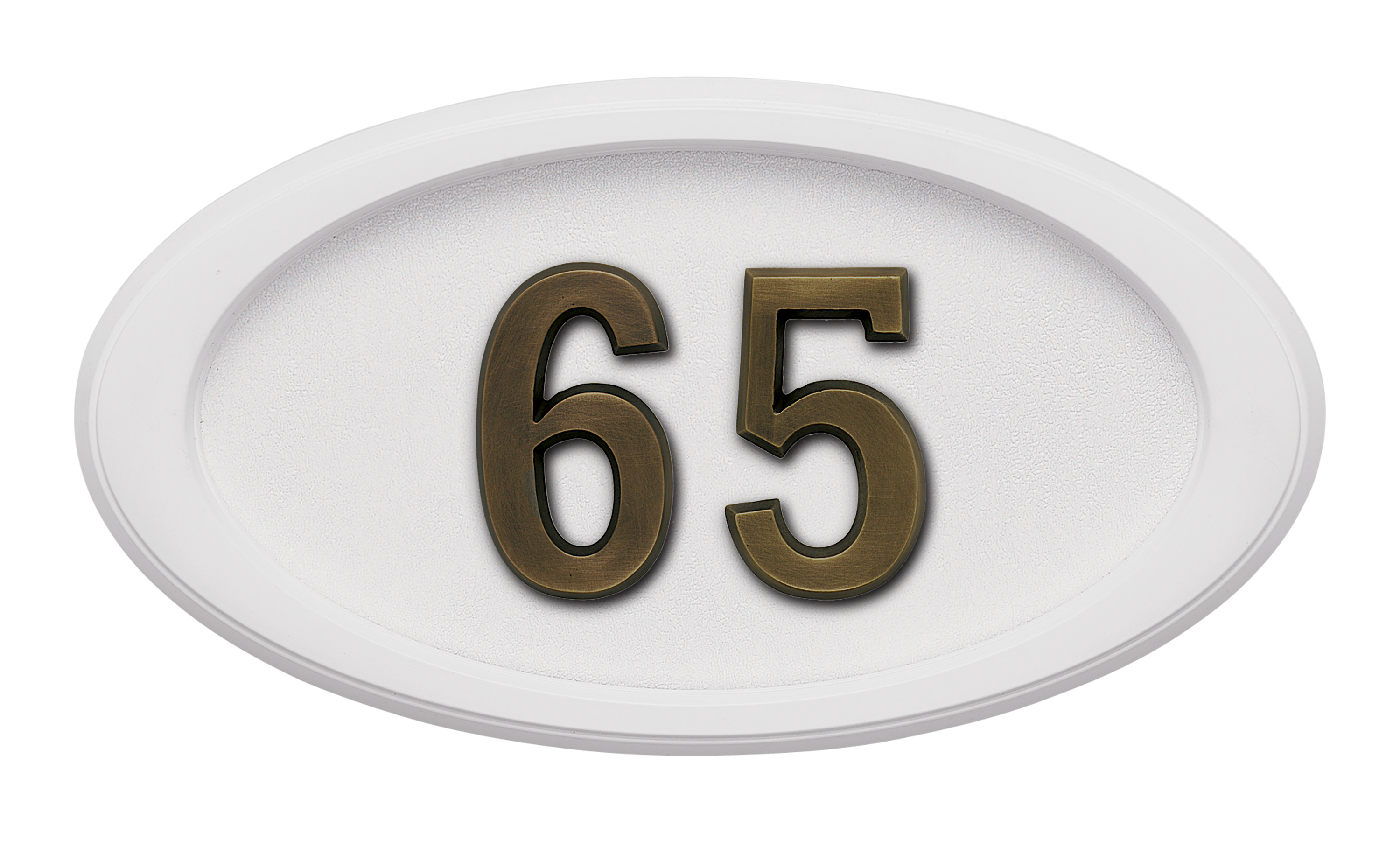 HouseMark Address Plaques with Brass Accents