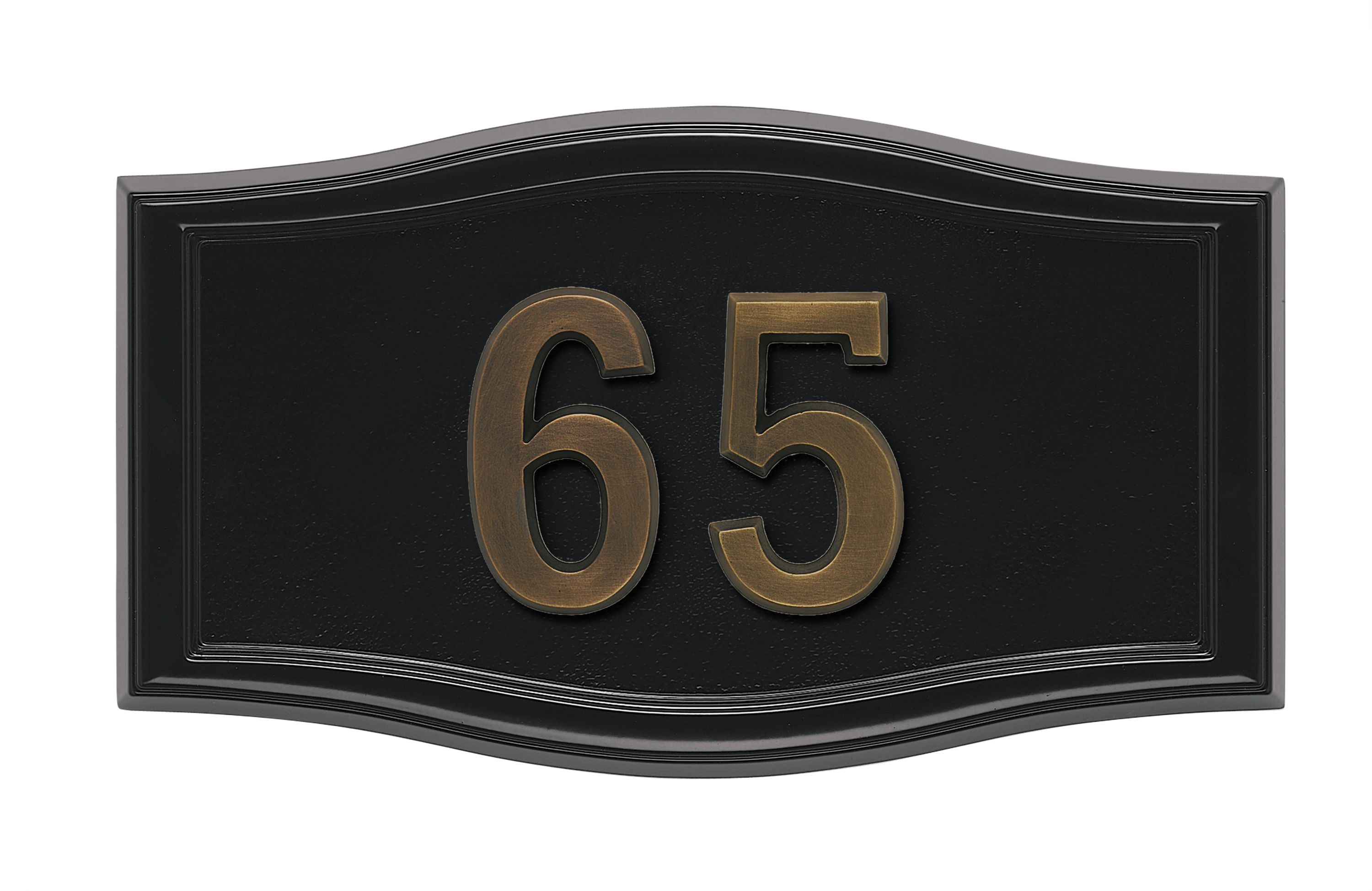 HouseMark Address Plaques with Brass Accents