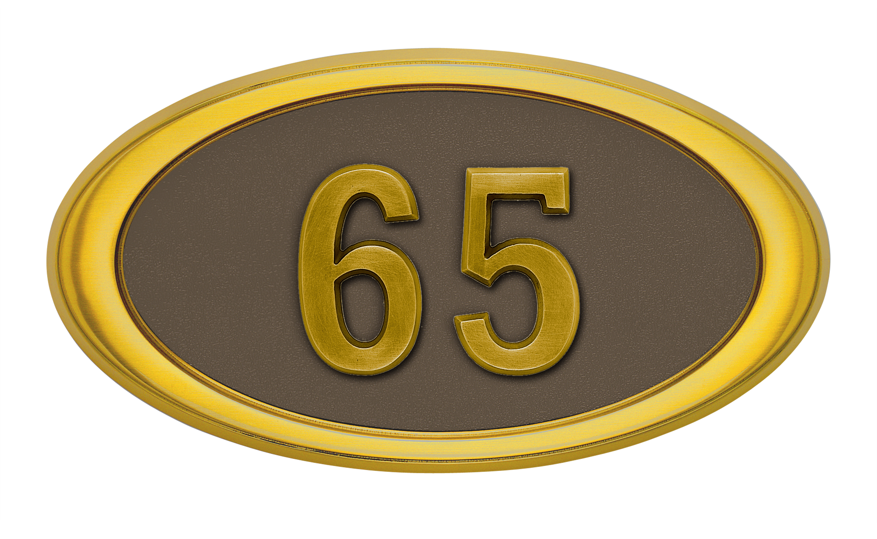 HouseMark Address Plaques with Brass Accents