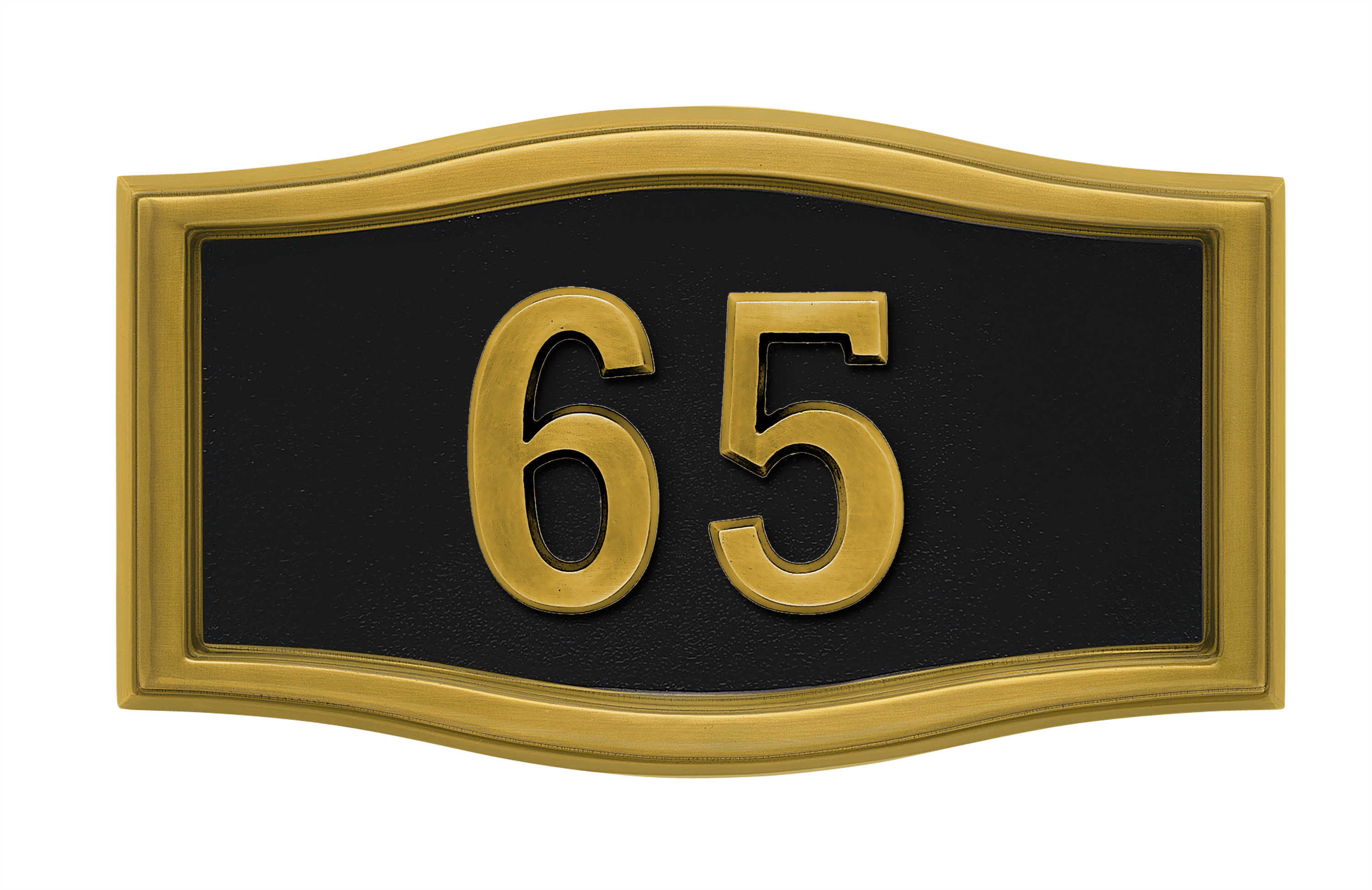 HouseMark Address Plaques with Brass Accents