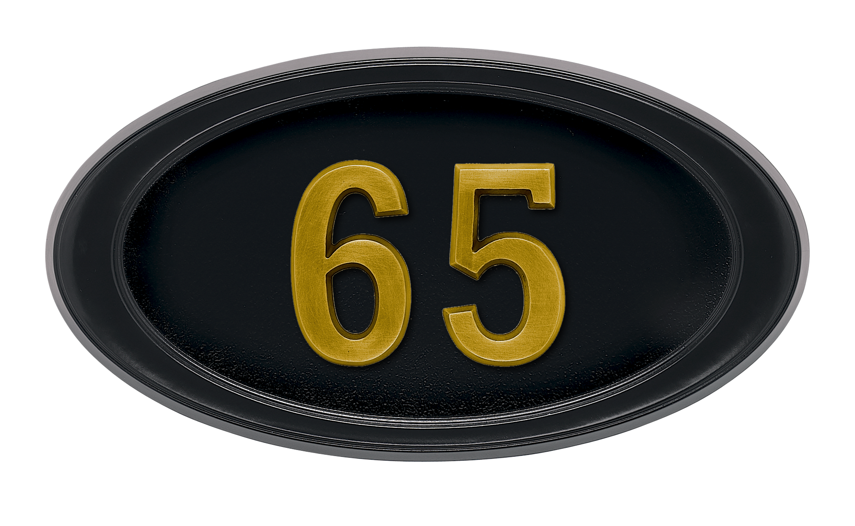 HouseMark Address Plaques with Brass Accents