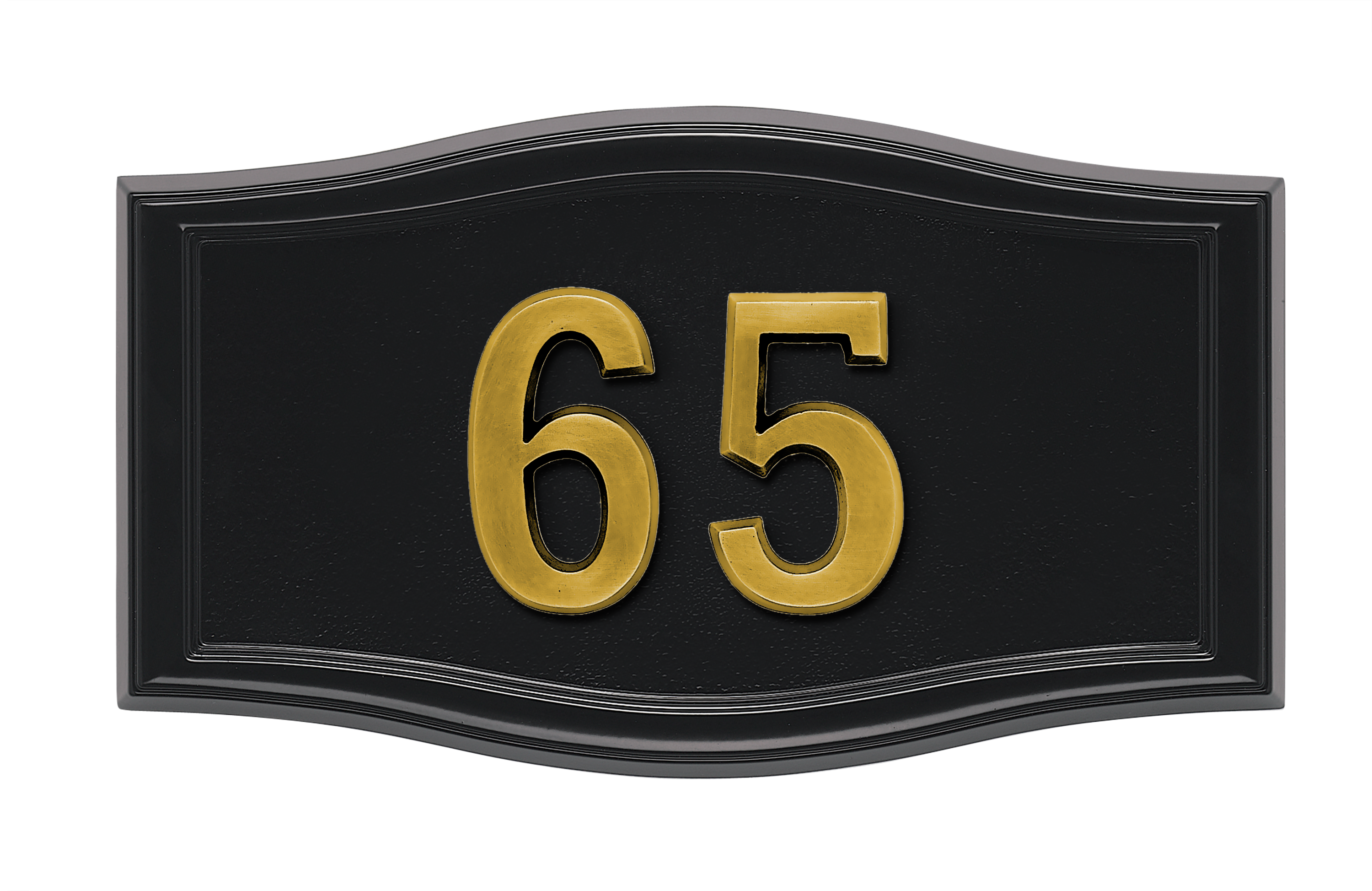 HouseMark Address Plaques with Brass Accents