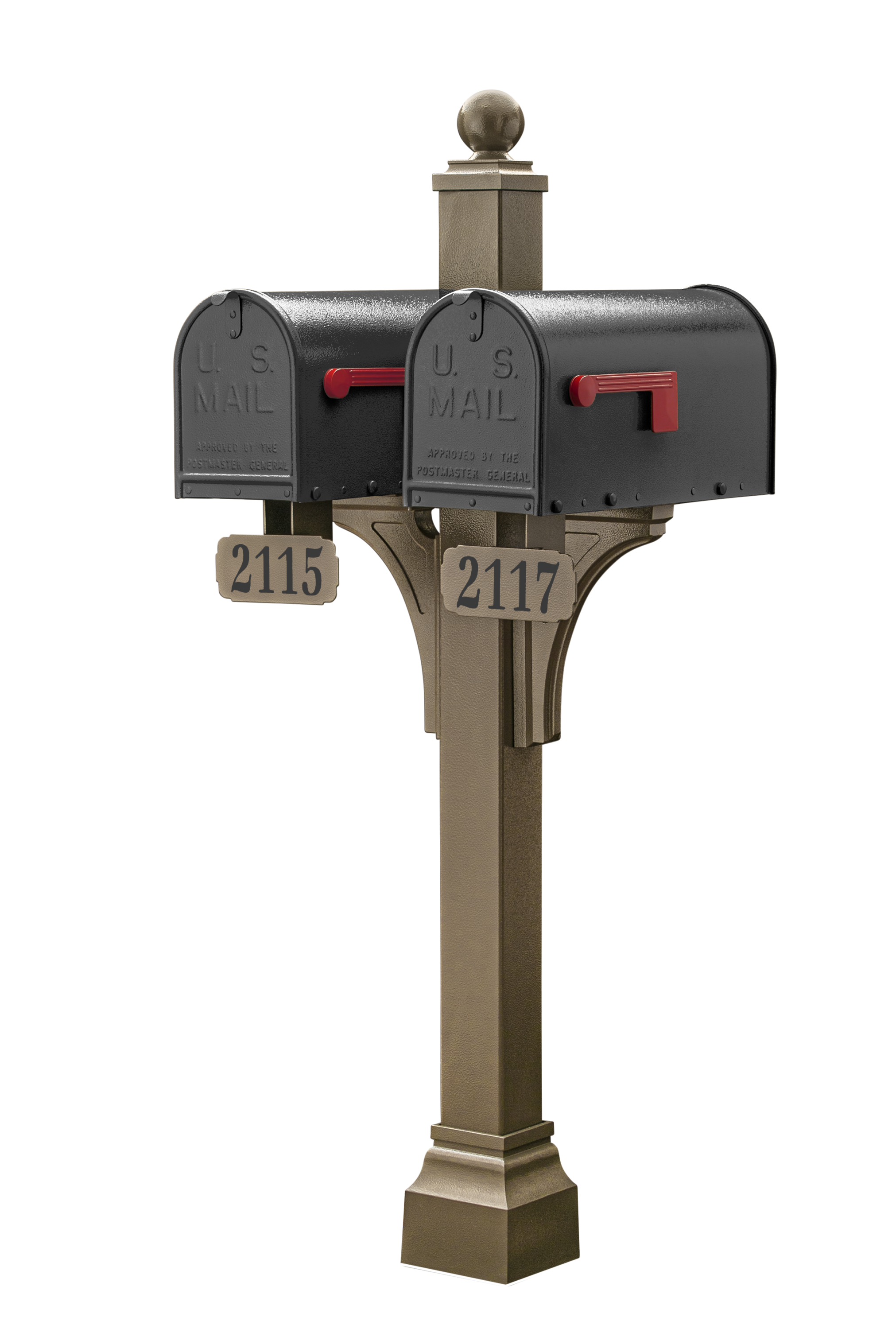 Janzer Double and Multi Mount with Mailboxes
