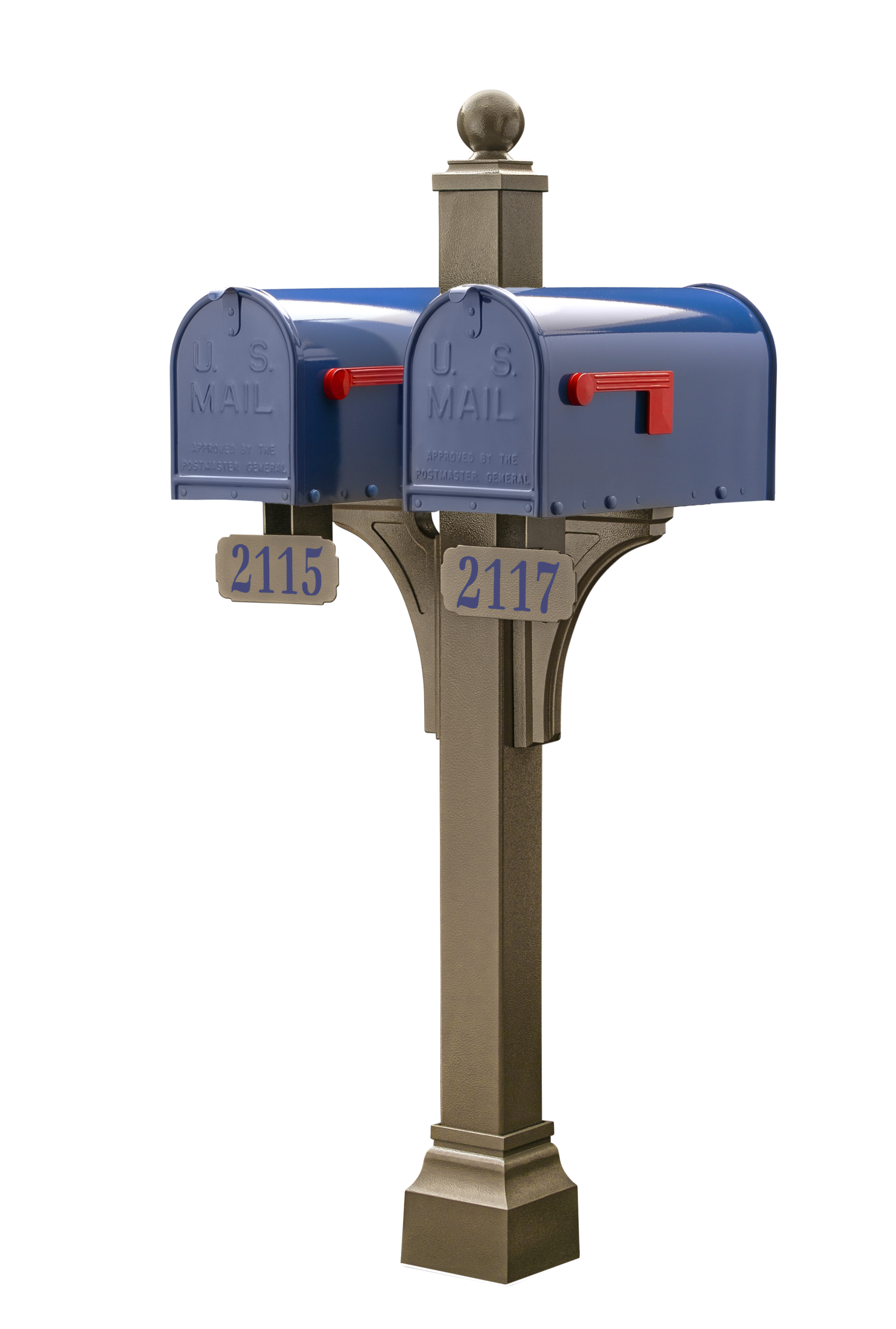 Janzer Double and Multi Mount with Mailboxes