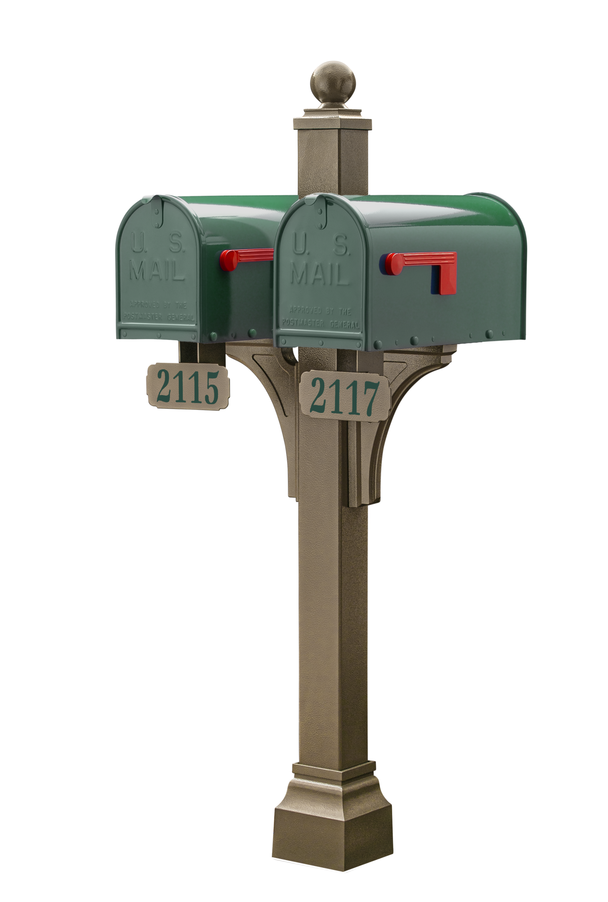 Janzer Double and Multi Mount with Mailboxes