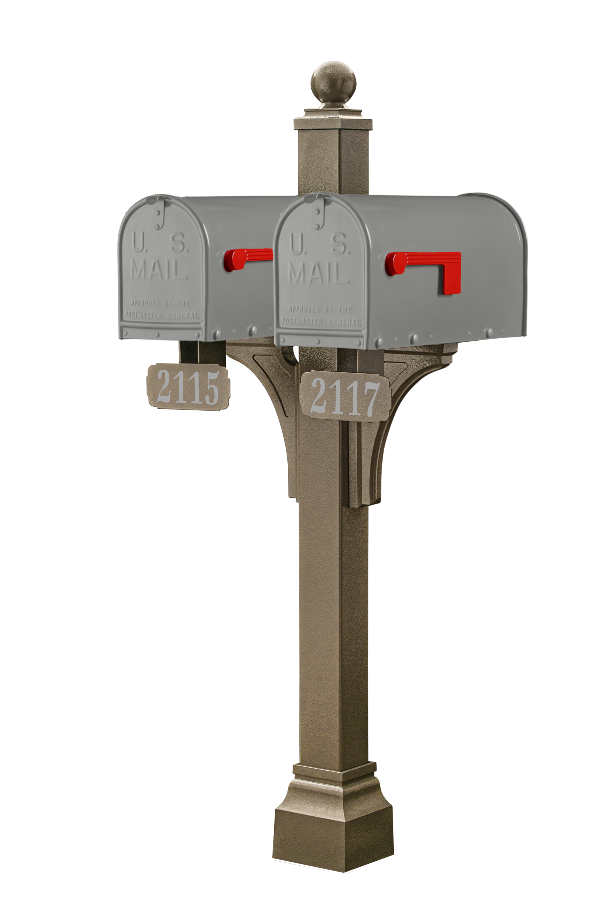 Janzer Double and Multi Mount with Mailboxes
