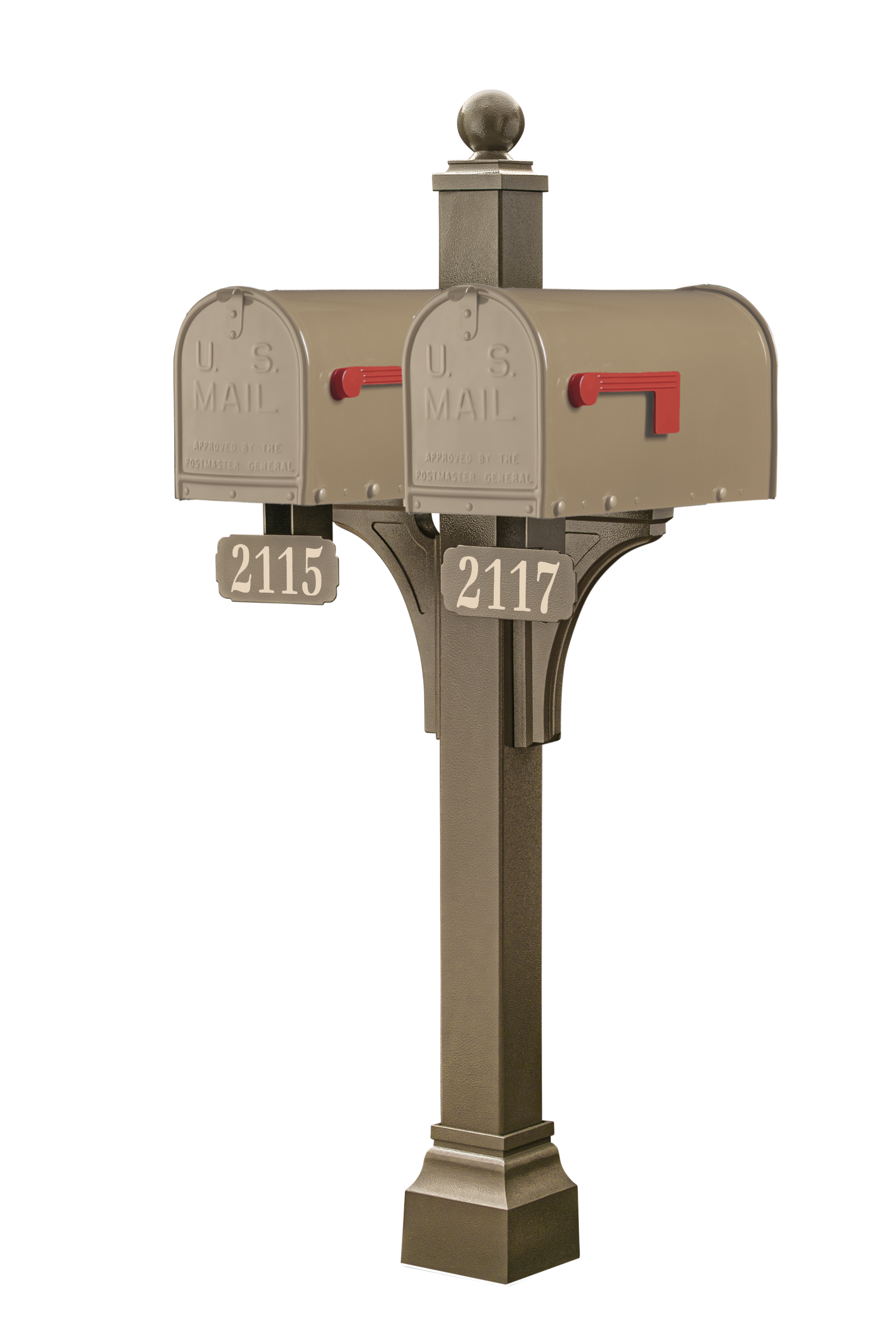Janzer Double and Multi Mount with Mailboxes