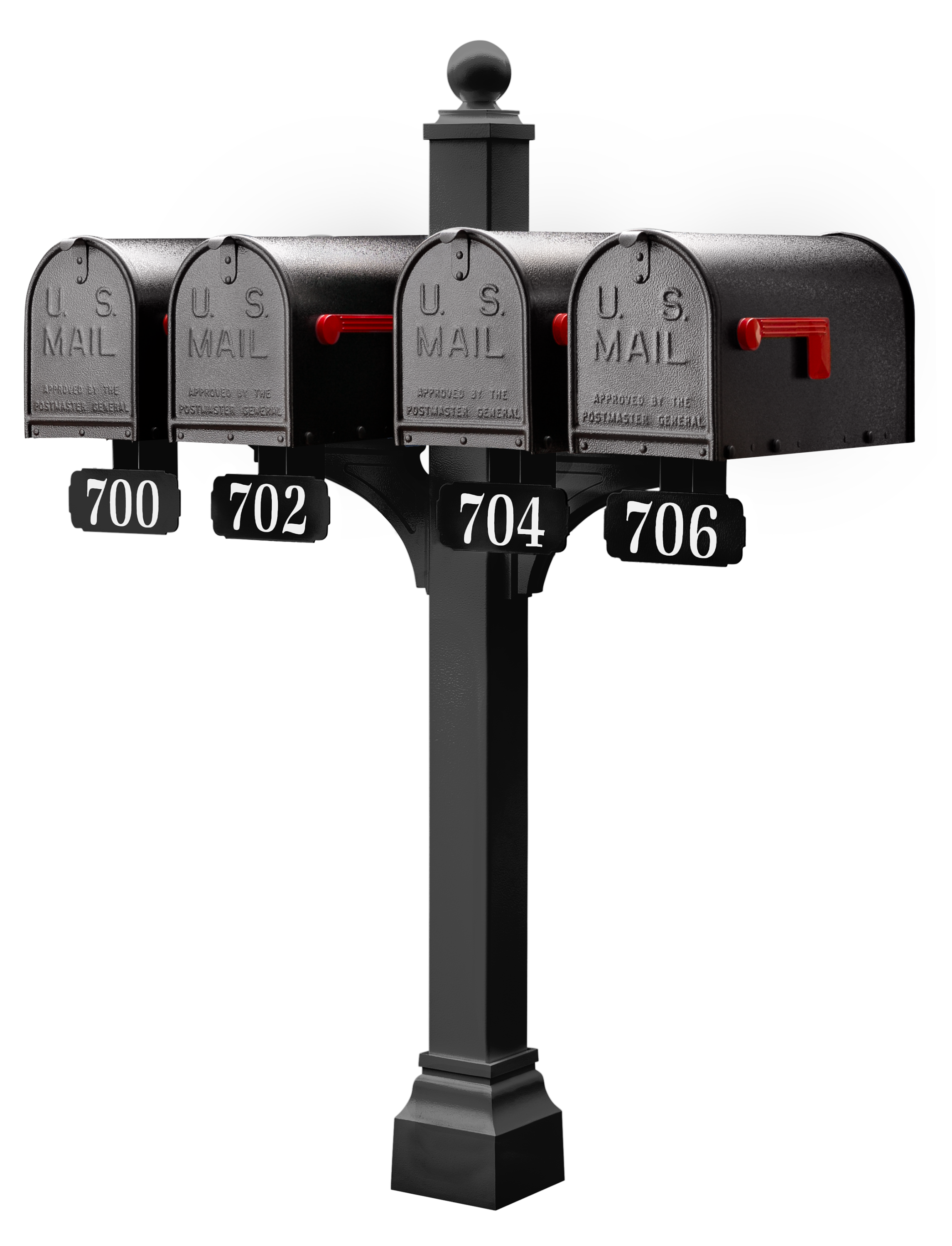Janzer Double and Multi Mount with Mailboxes
