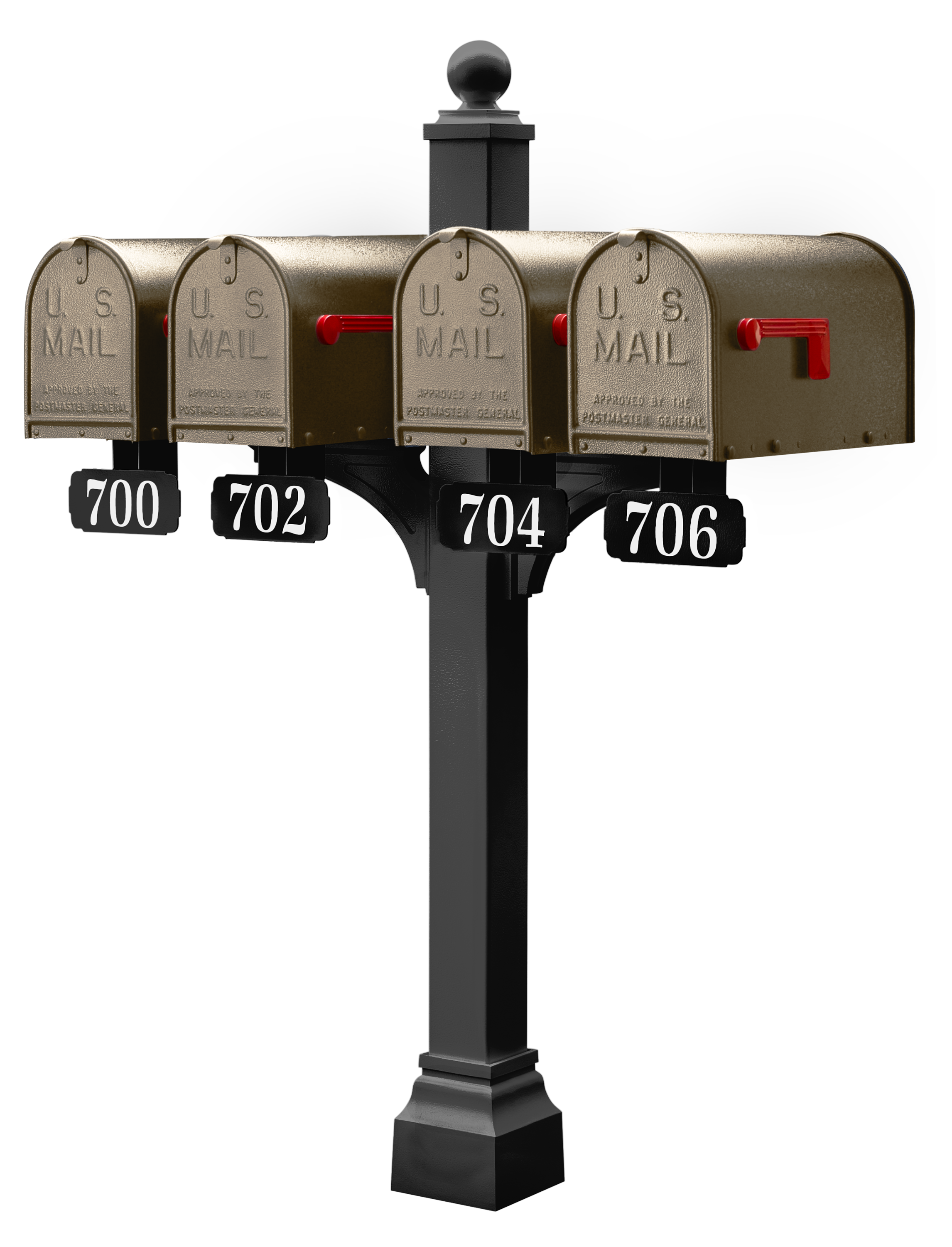Janzer Double and Multi Mount with Mailboxes