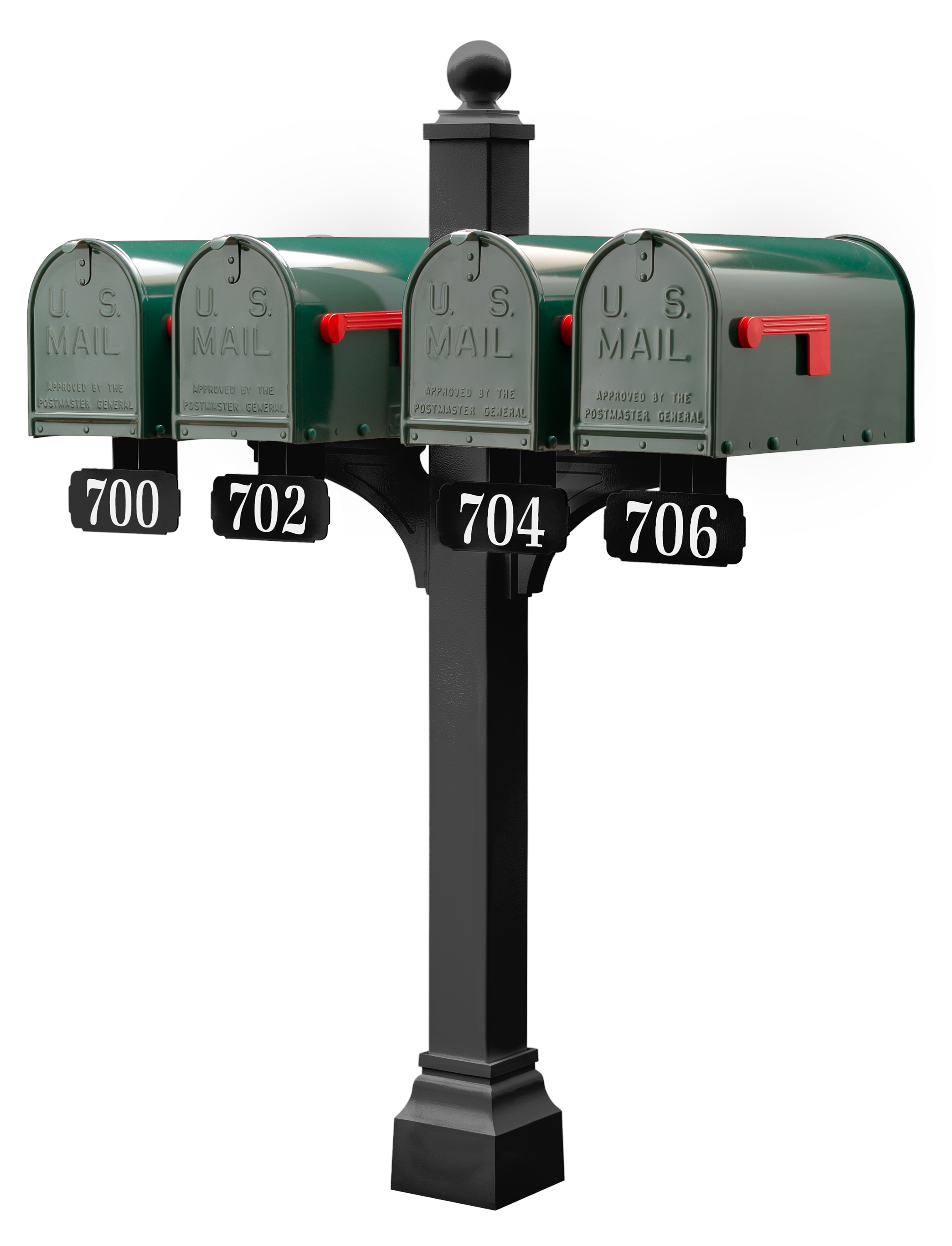 Janzer Double and Multi Mount with Mailboxes