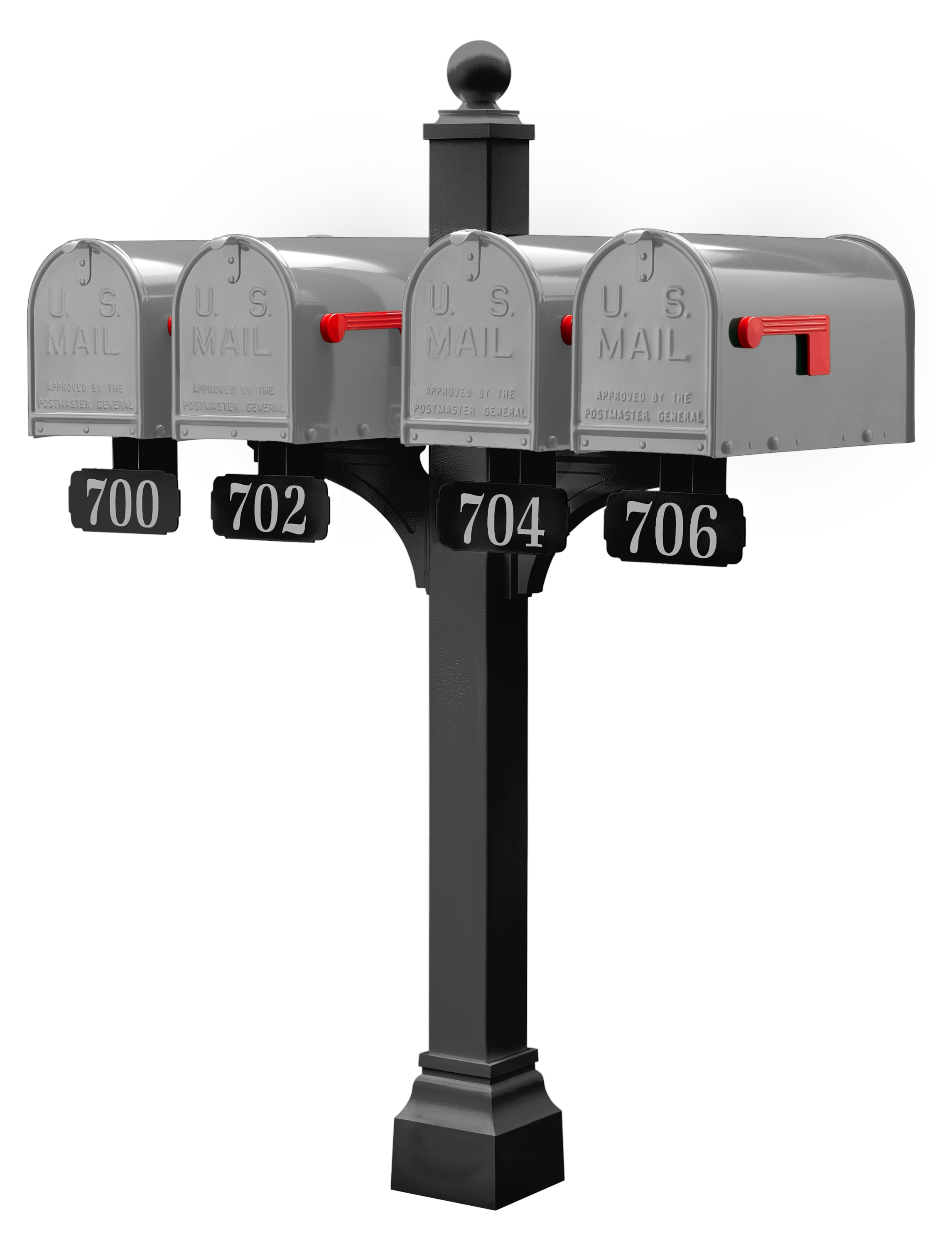 Janzer Double and Multi Mount with Mailboxes