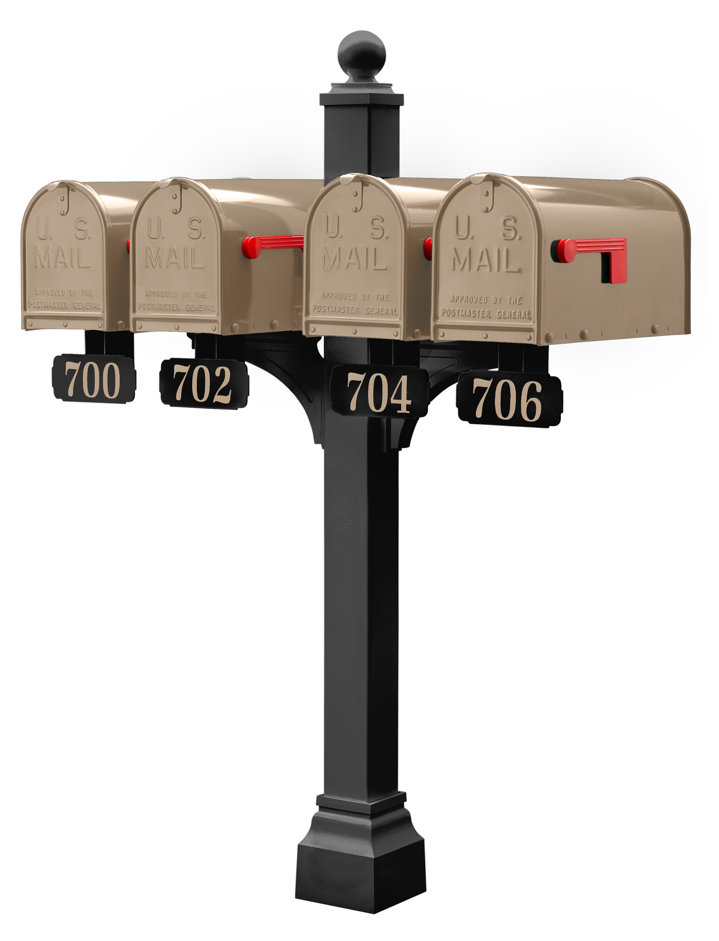 Janzer Double and Multi Mount with Mailboxes