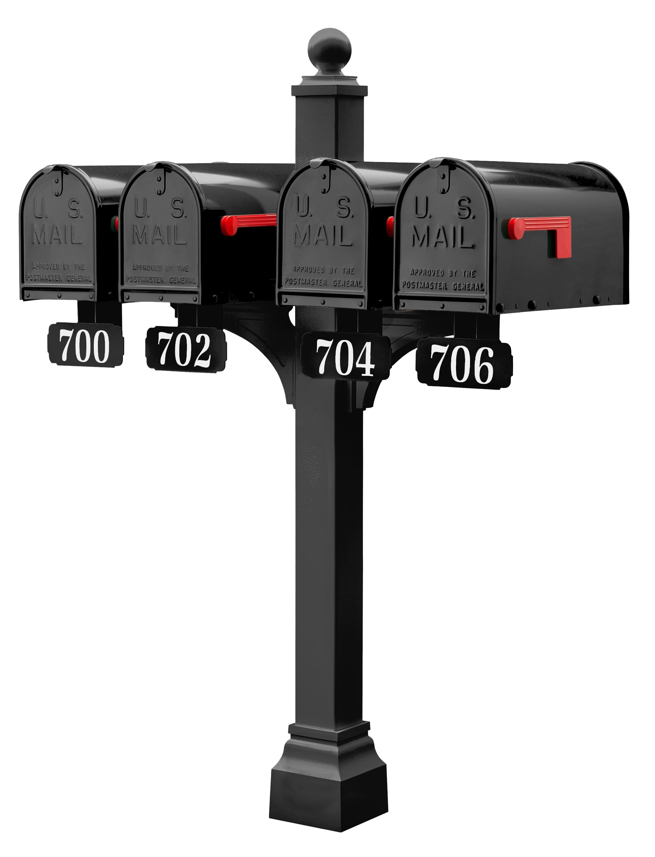Janzer Double and Multi Mount with Mailboxes