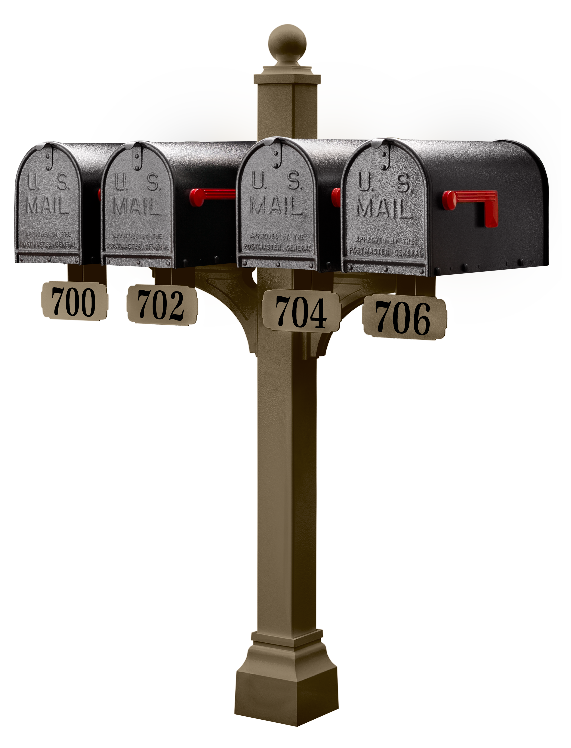 Janzer Double and Multi Mount with Mailboxes