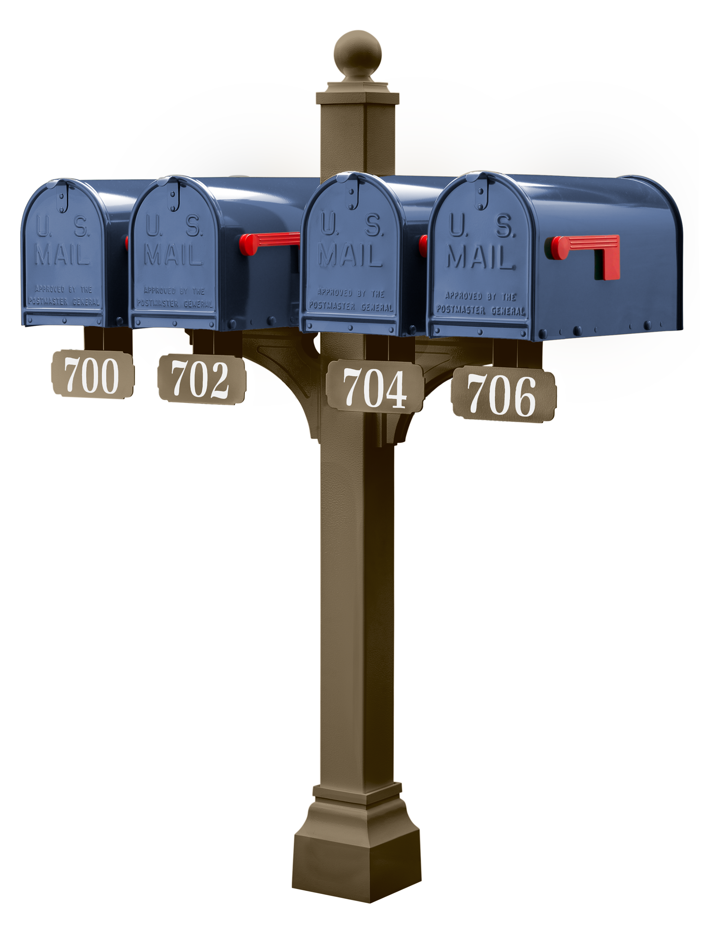 Janzer Double and Multi Mount with Mailboxes