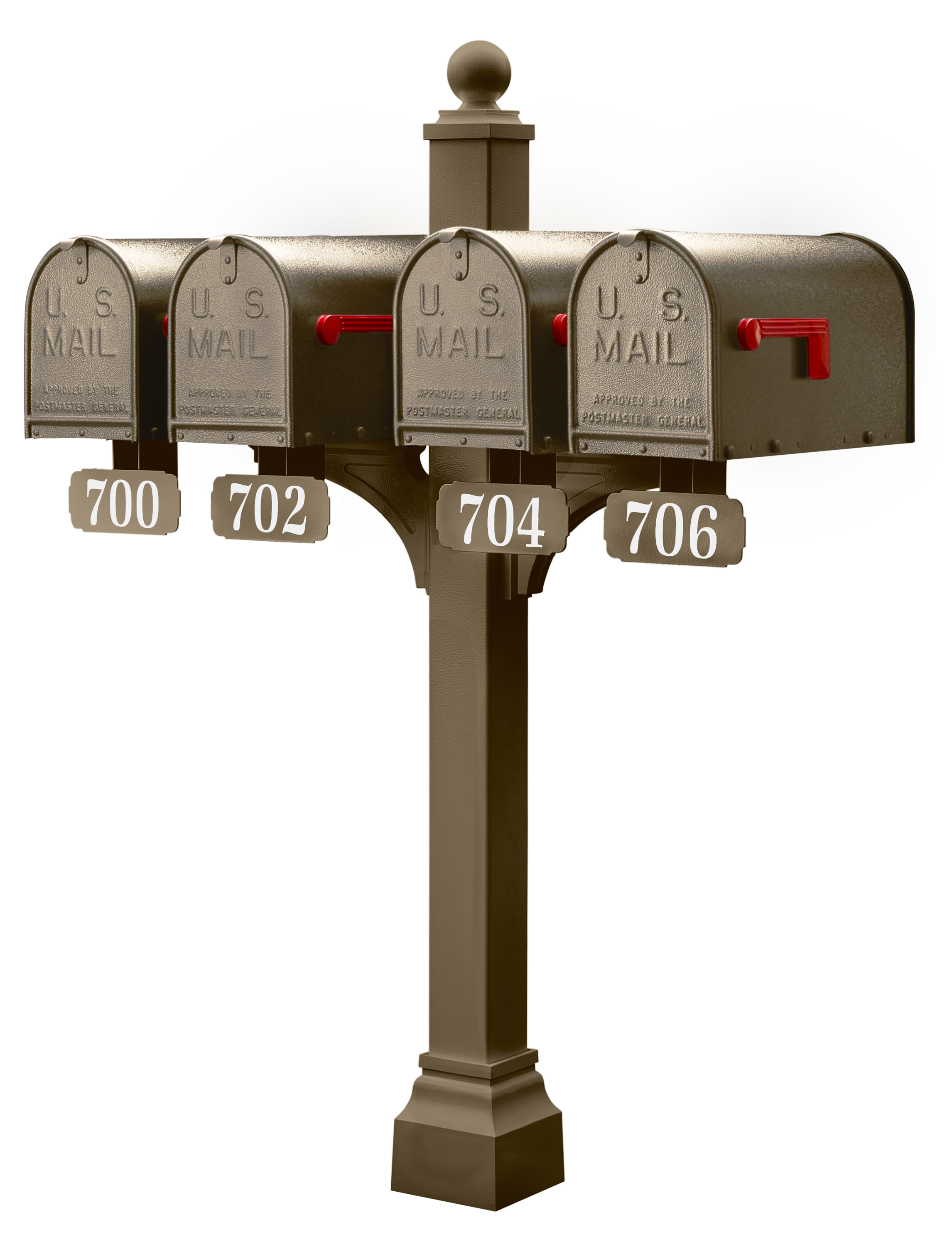 Janzer Double and Multi Mount with Mailboxes