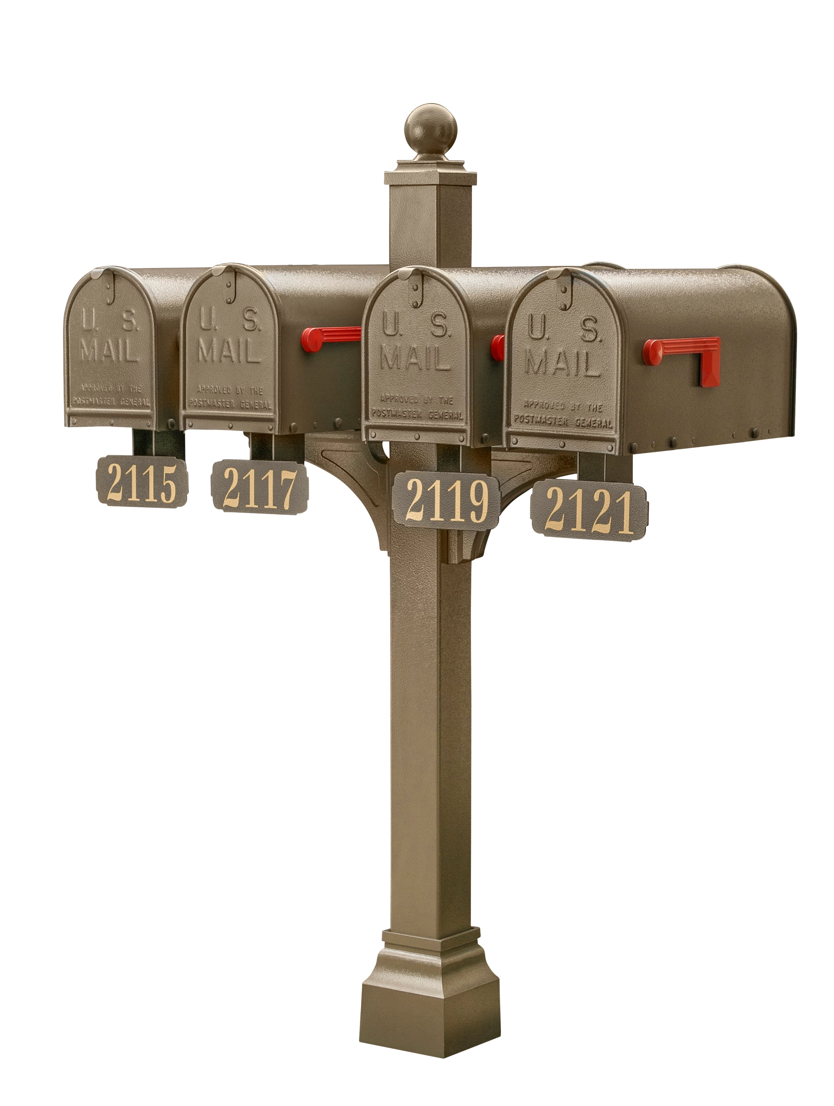Janzer Double and Multi Mount with Mailboxes