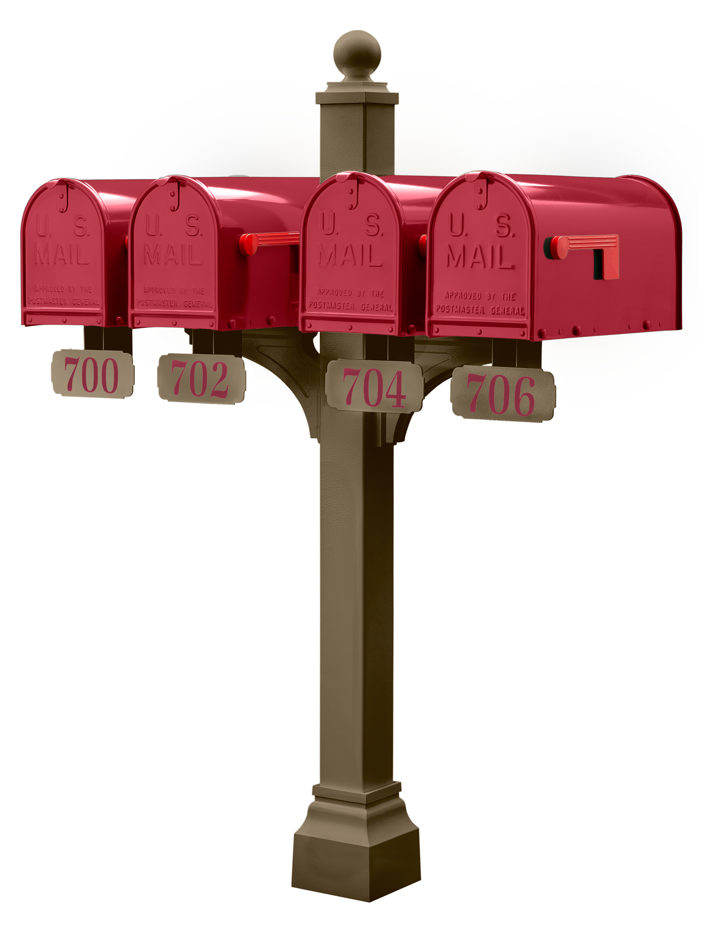 Janzer Double and Multi Mount with Mailboxes