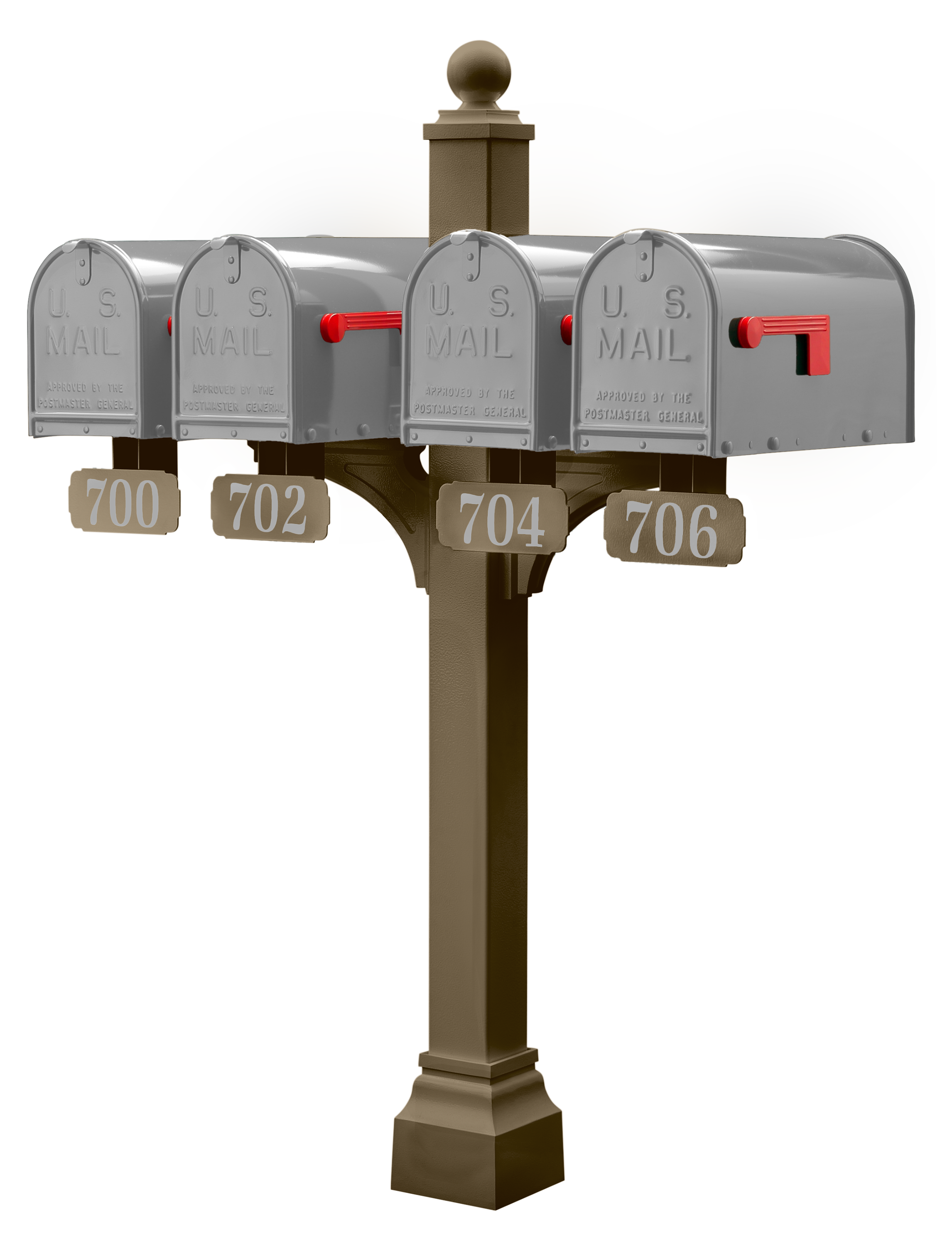 Janzer Double and Multi Mount with Mailboxes