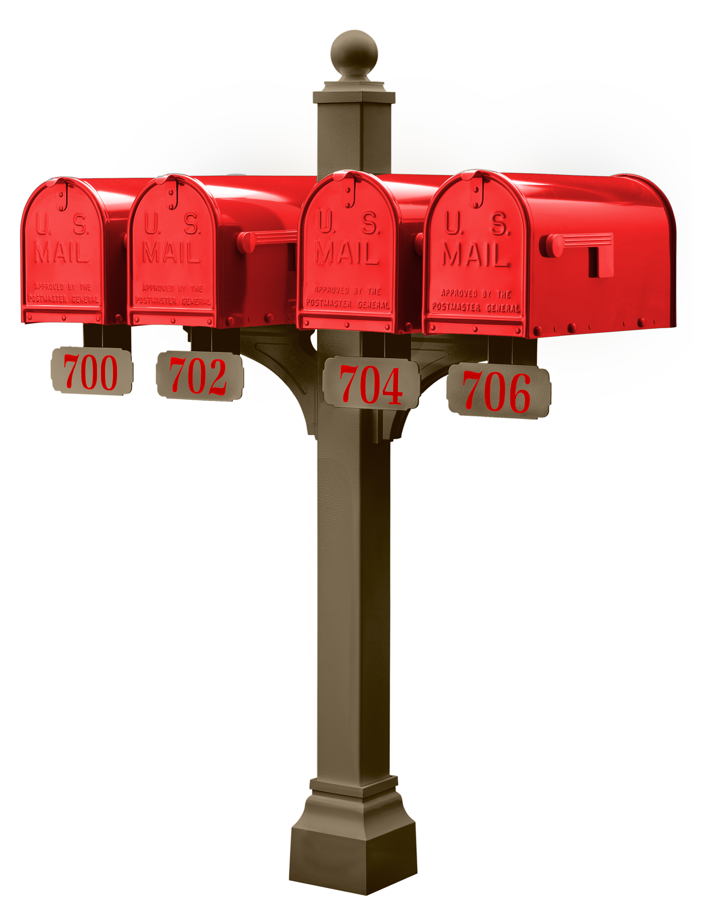 Janzer Double and Multi Mount with Mailboxes
