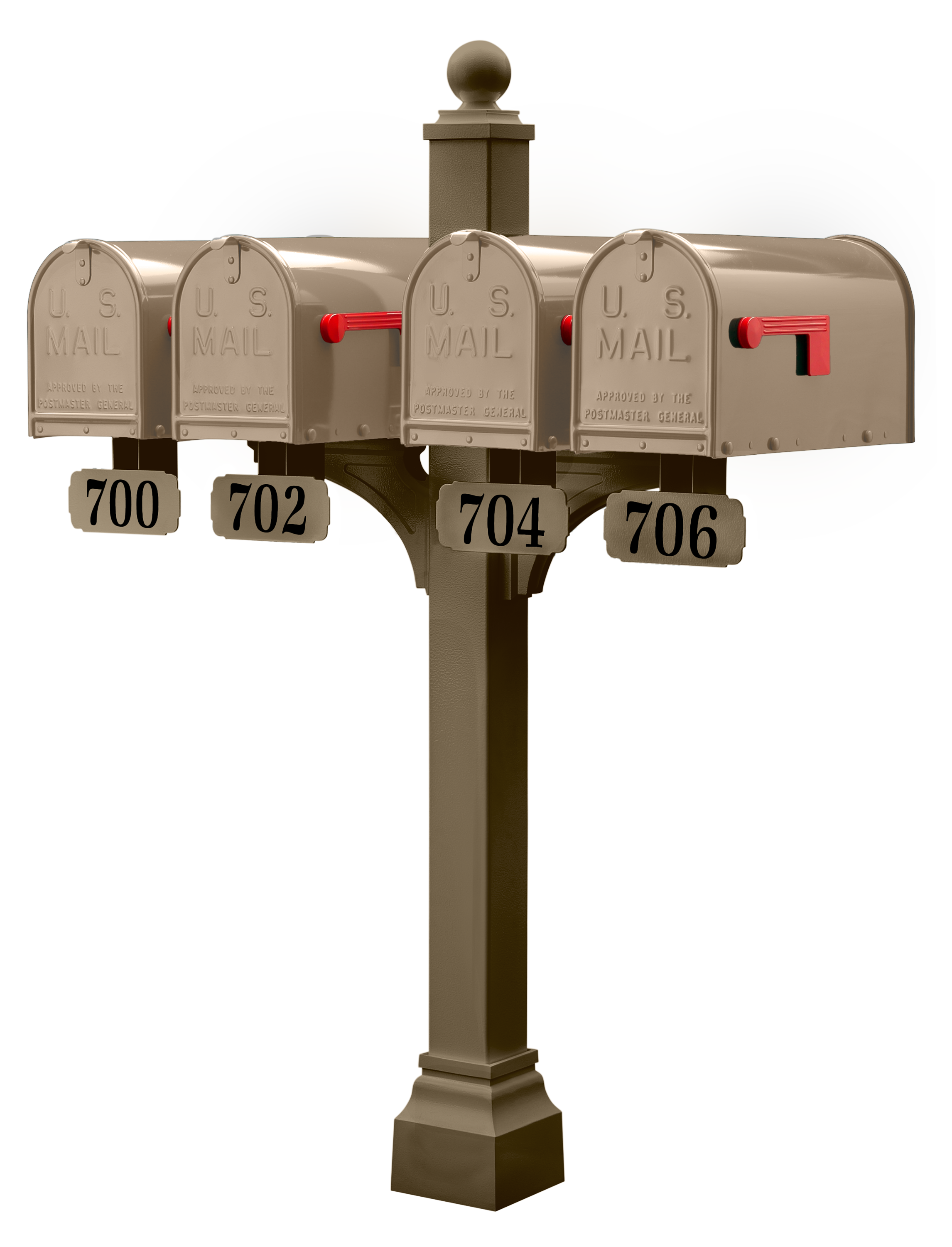 Janzer Double and Multi Mount with Mailboxes