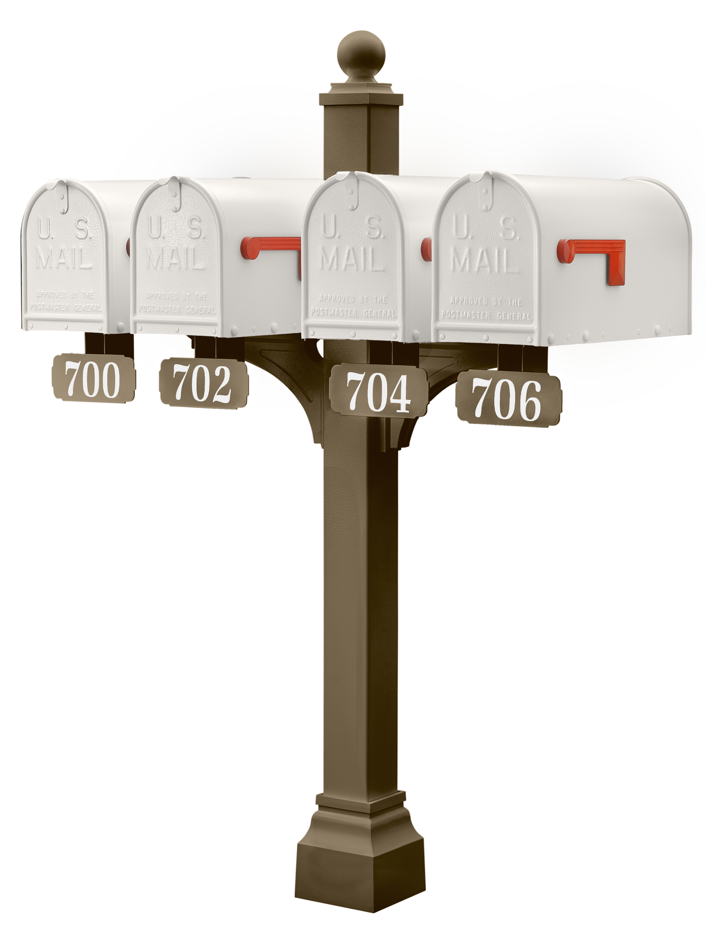 Janzer Double and Multi Mount with Mailboxes