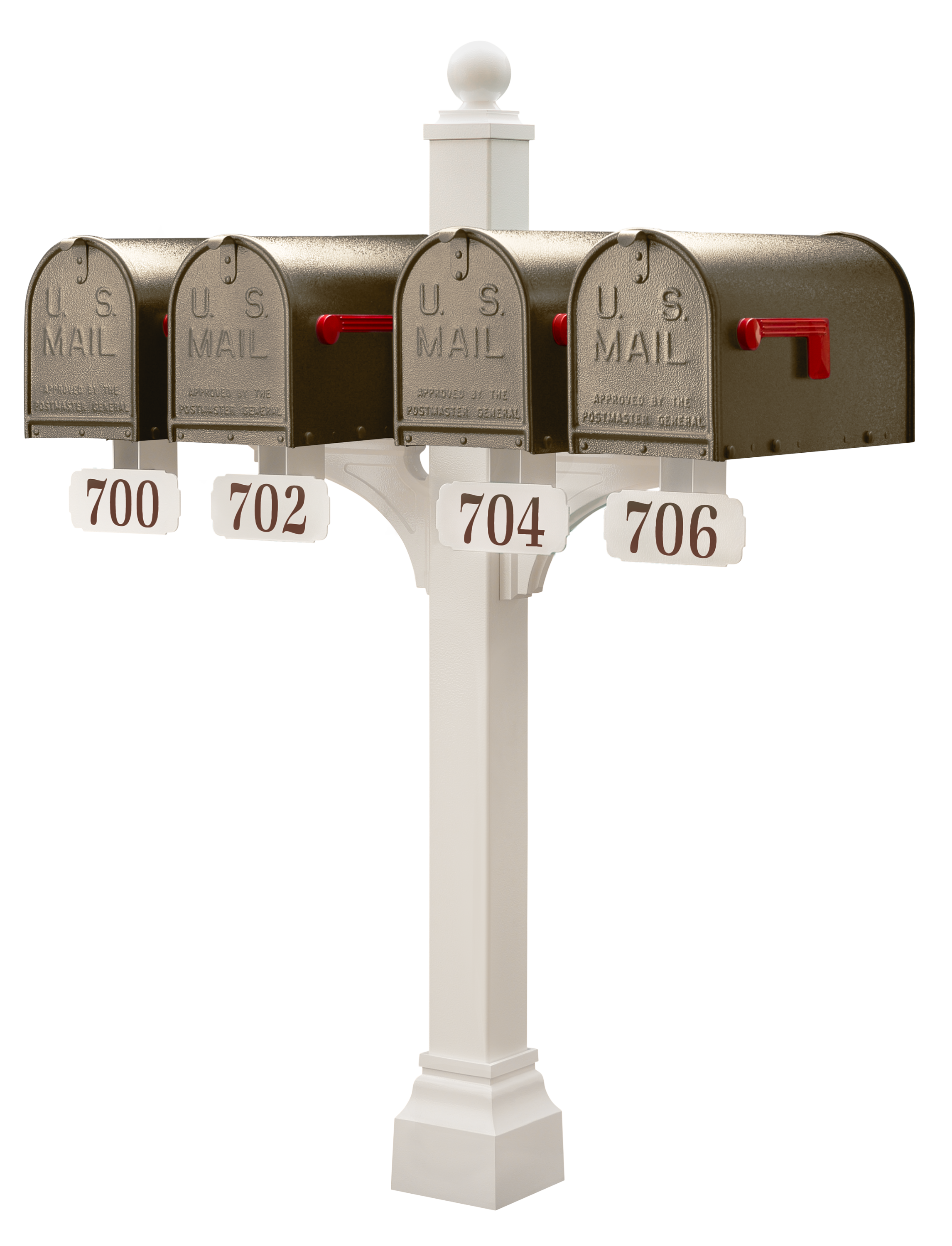 Janzer Double and Multi Mount with Mailboxes