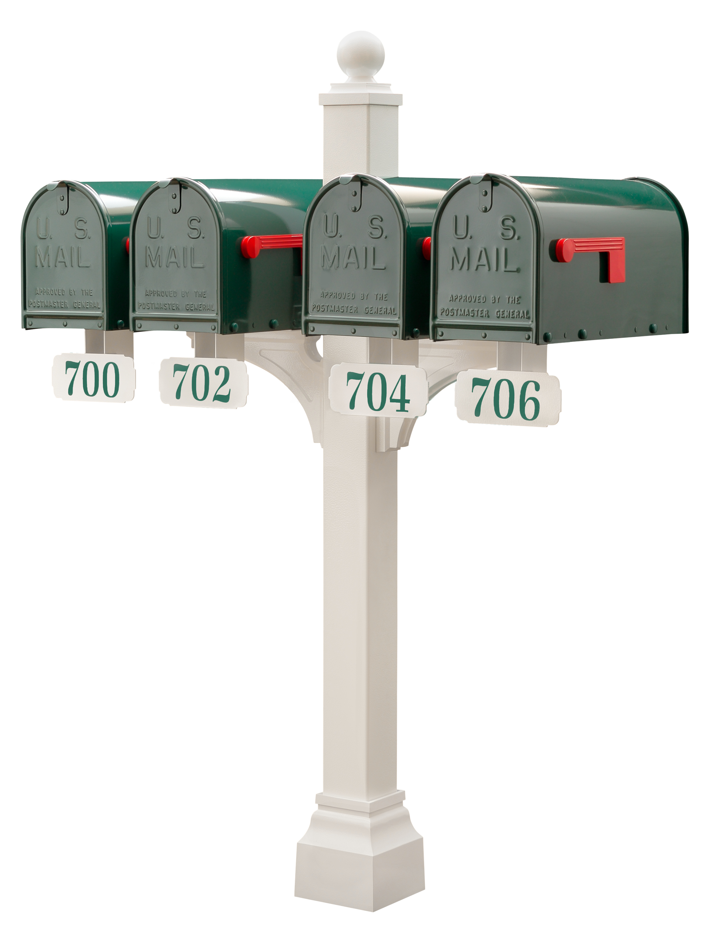 Janzer Double and Multi Mount with Mailboxes