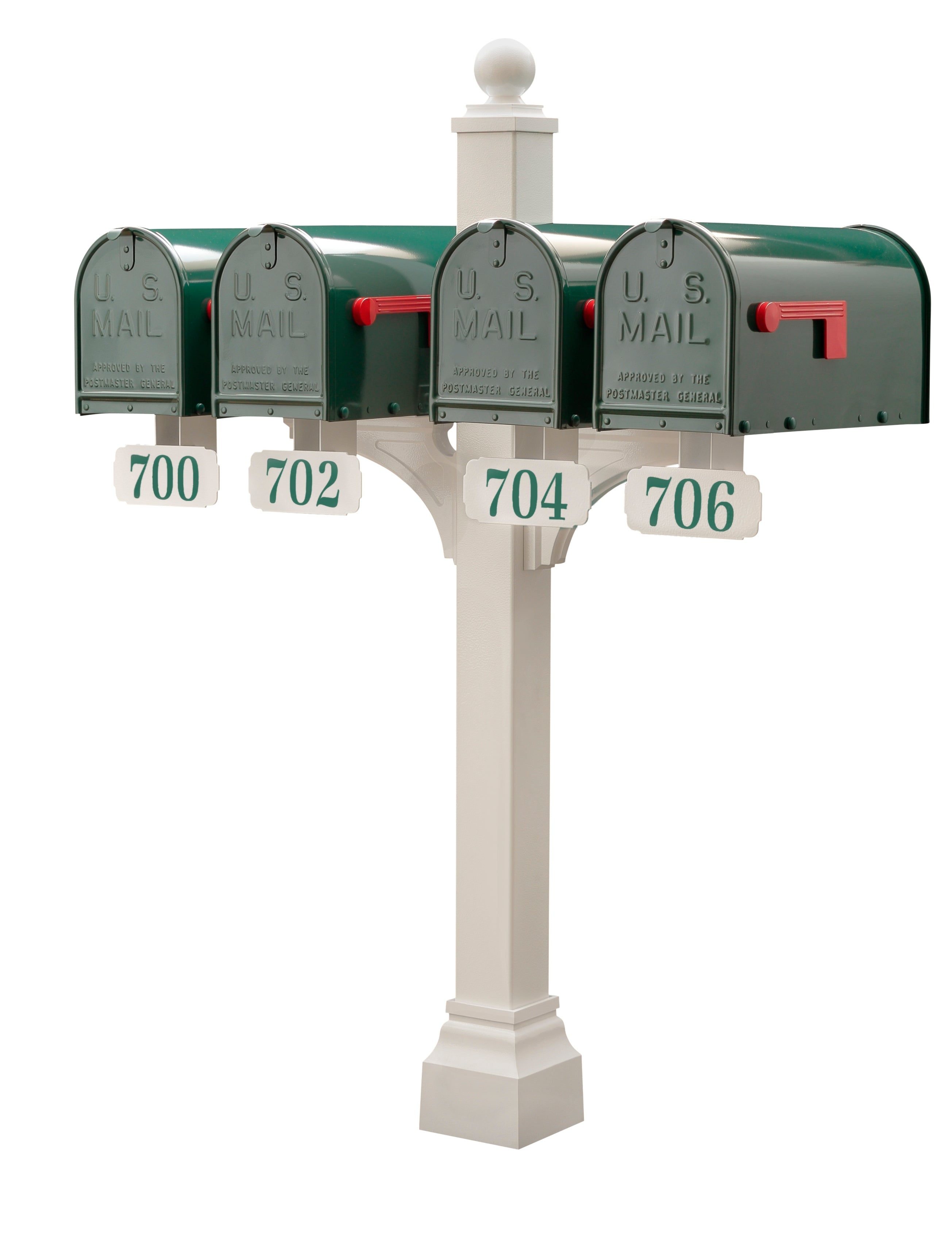 Janzer Double and Multi Mount with Mailboxes