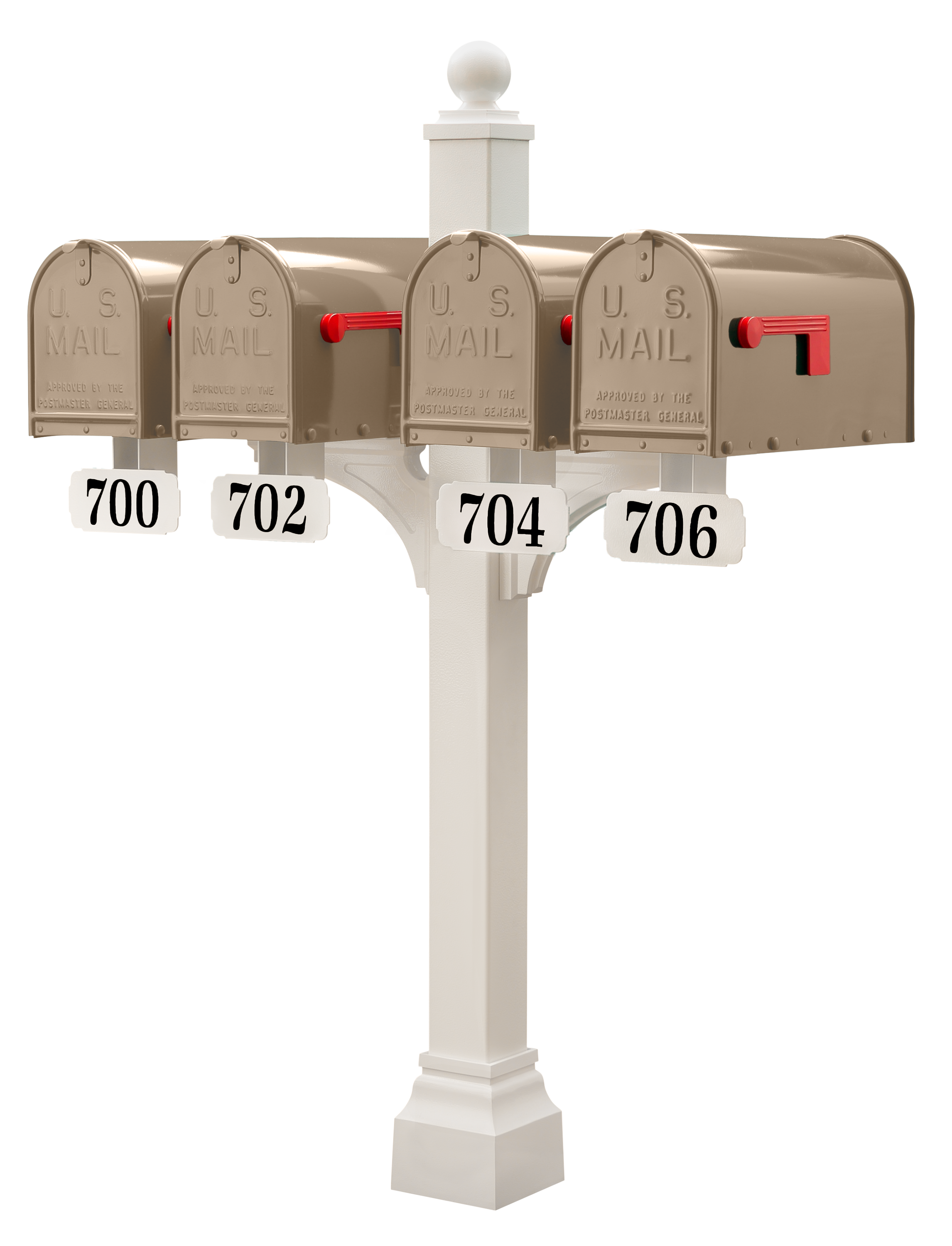 Janzer Double and Multi Mount with Mailboxes