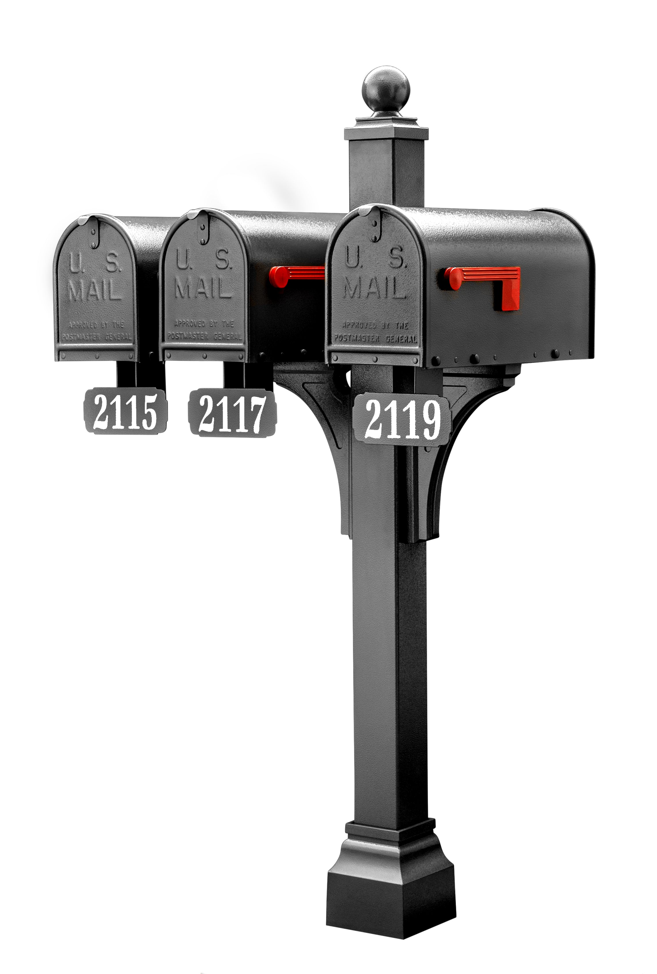 Janzer Double and Multi Mount with Mailboxes