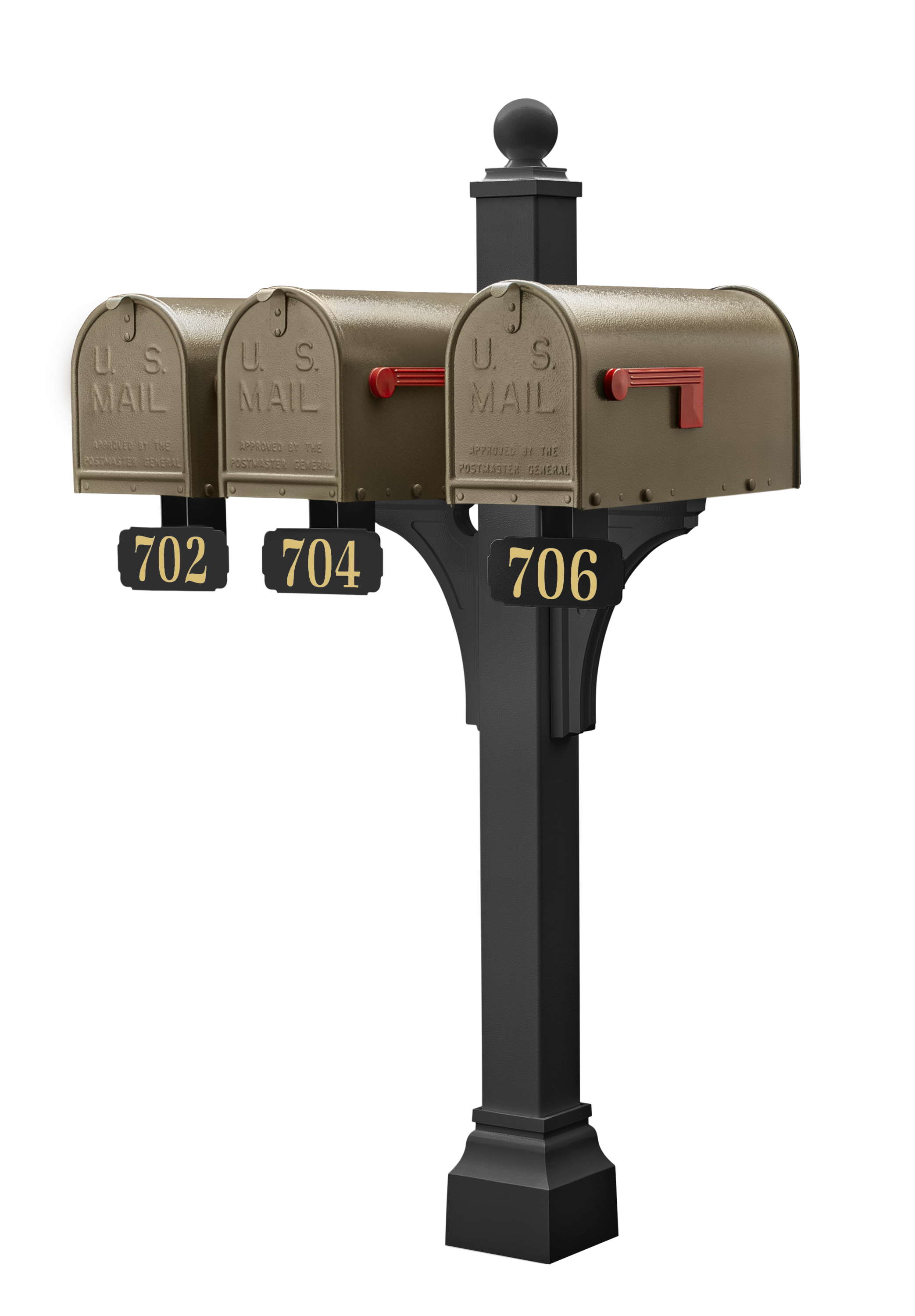 Janzer Double and Multi Mount with Mailboxes