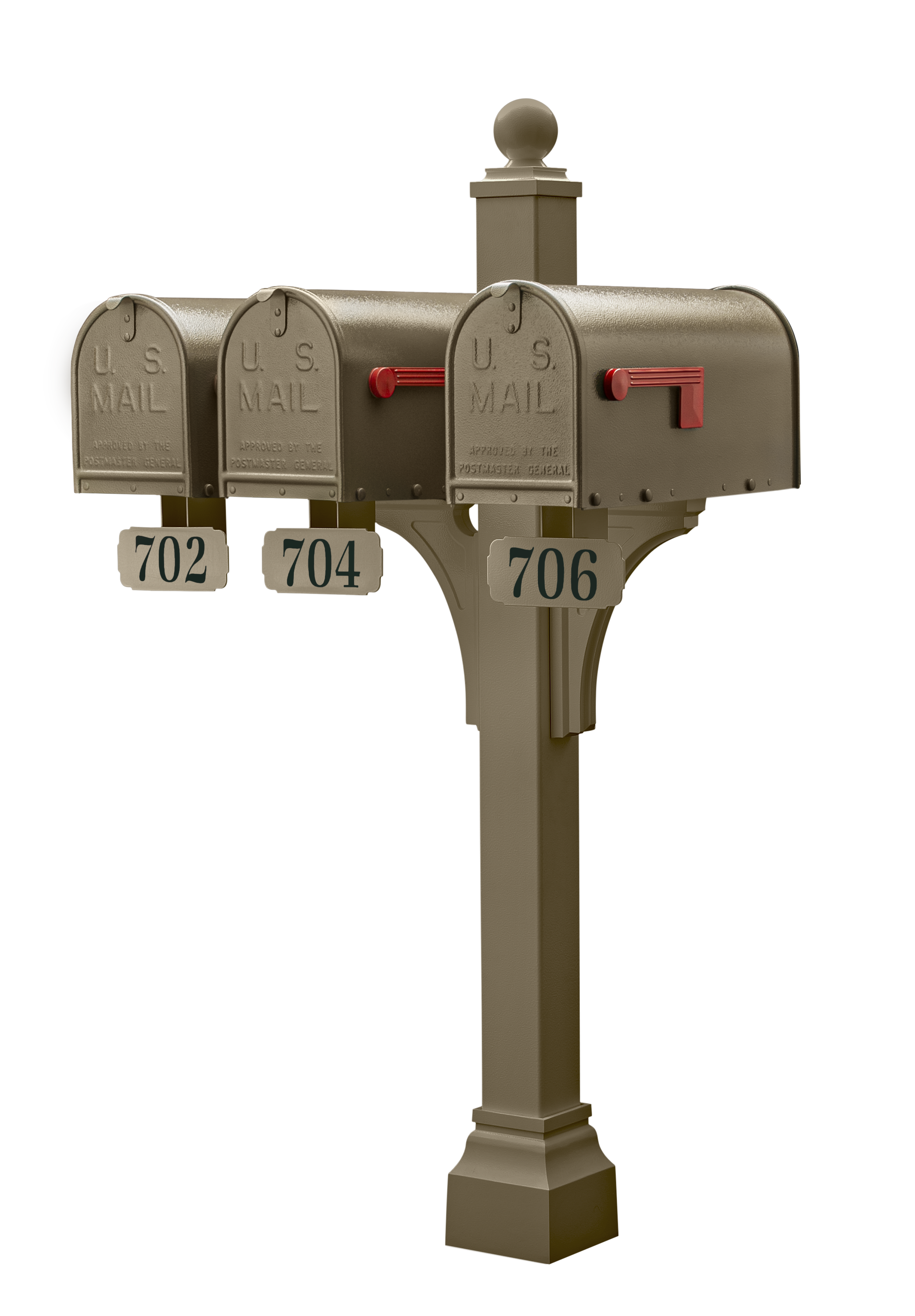 Janzer Double and Multi Mount with Mailboxes