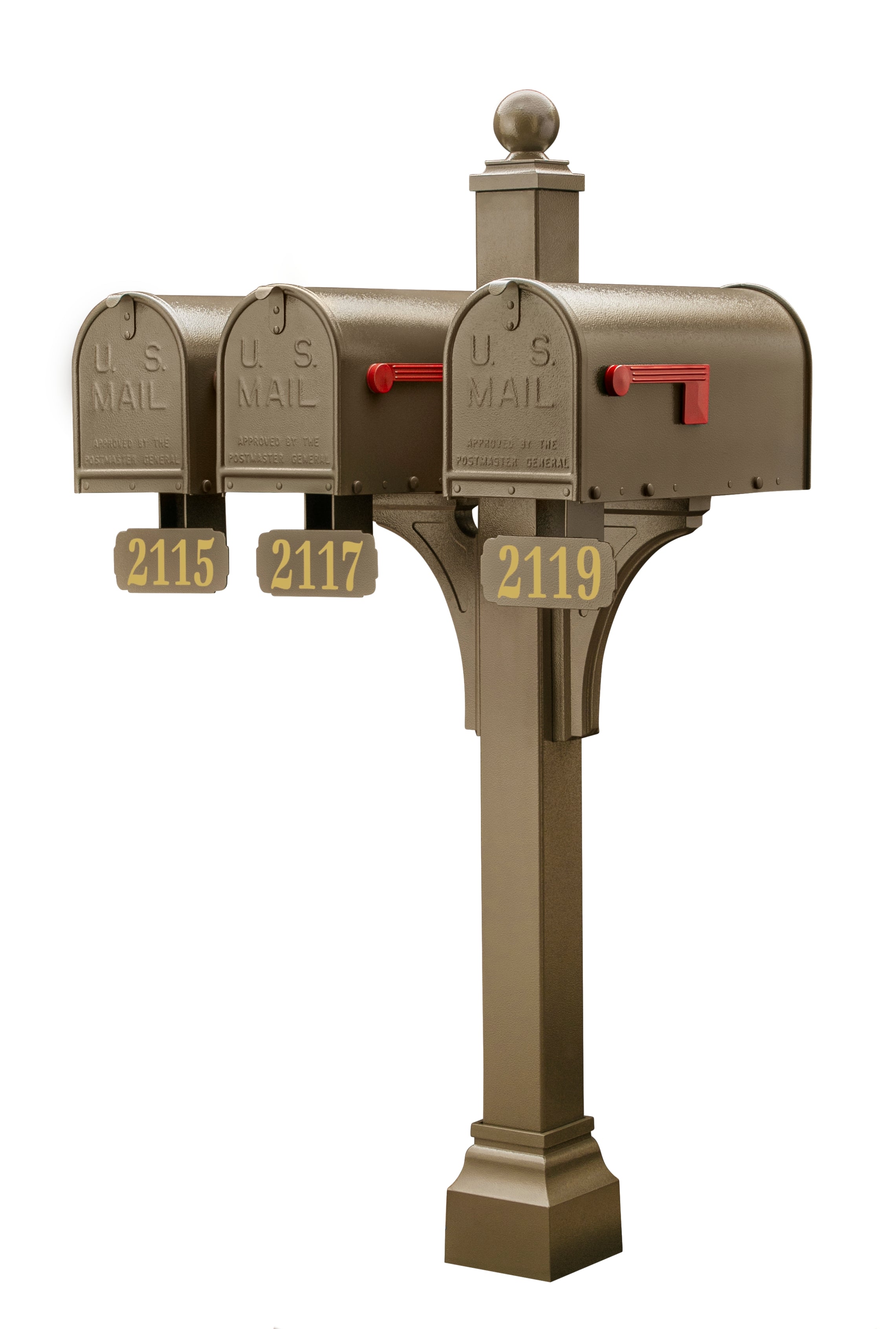 Janzer Double and Multi Mount with Mailboxes