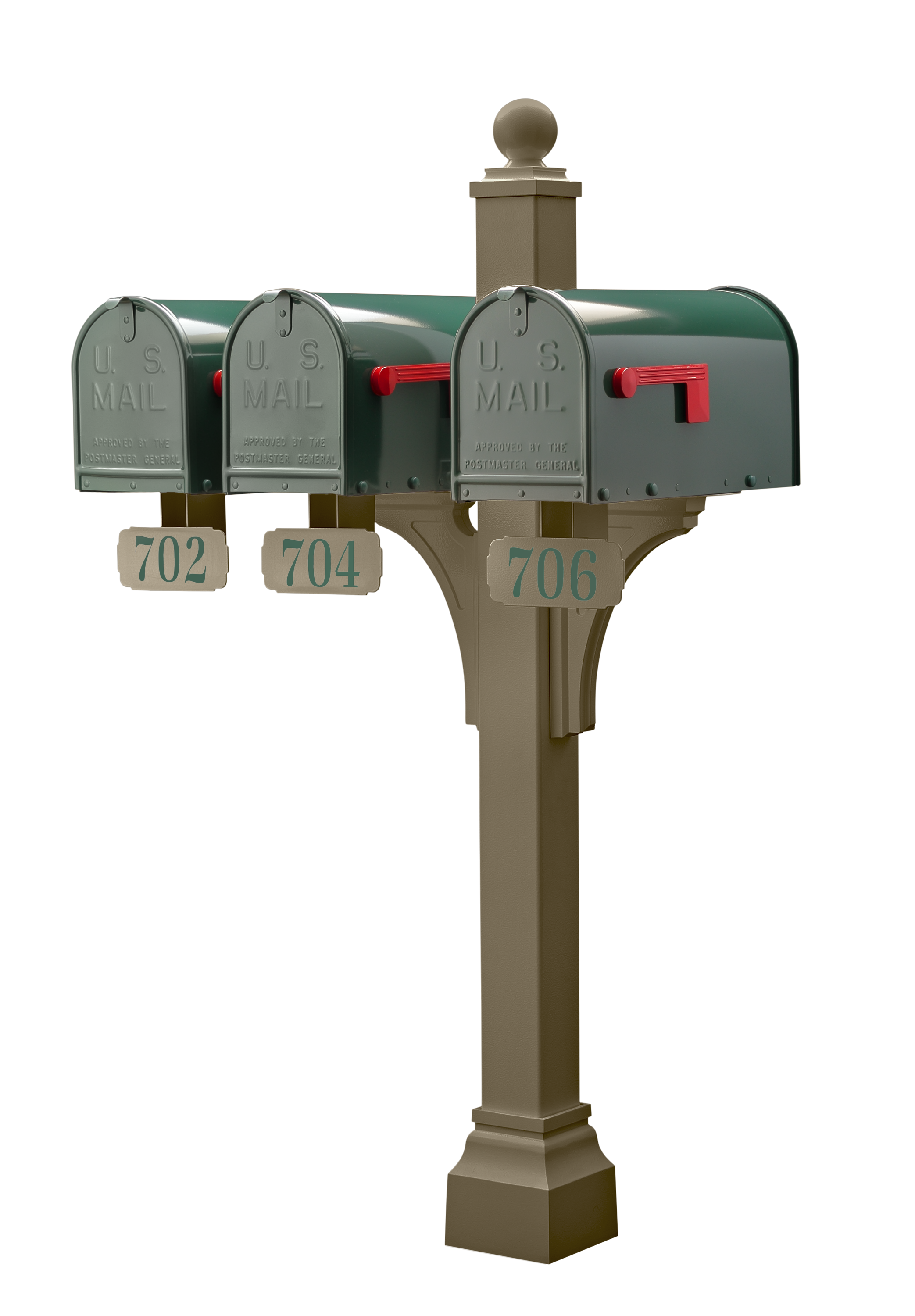 Janzer Double and Multi Mount with Mailboxes