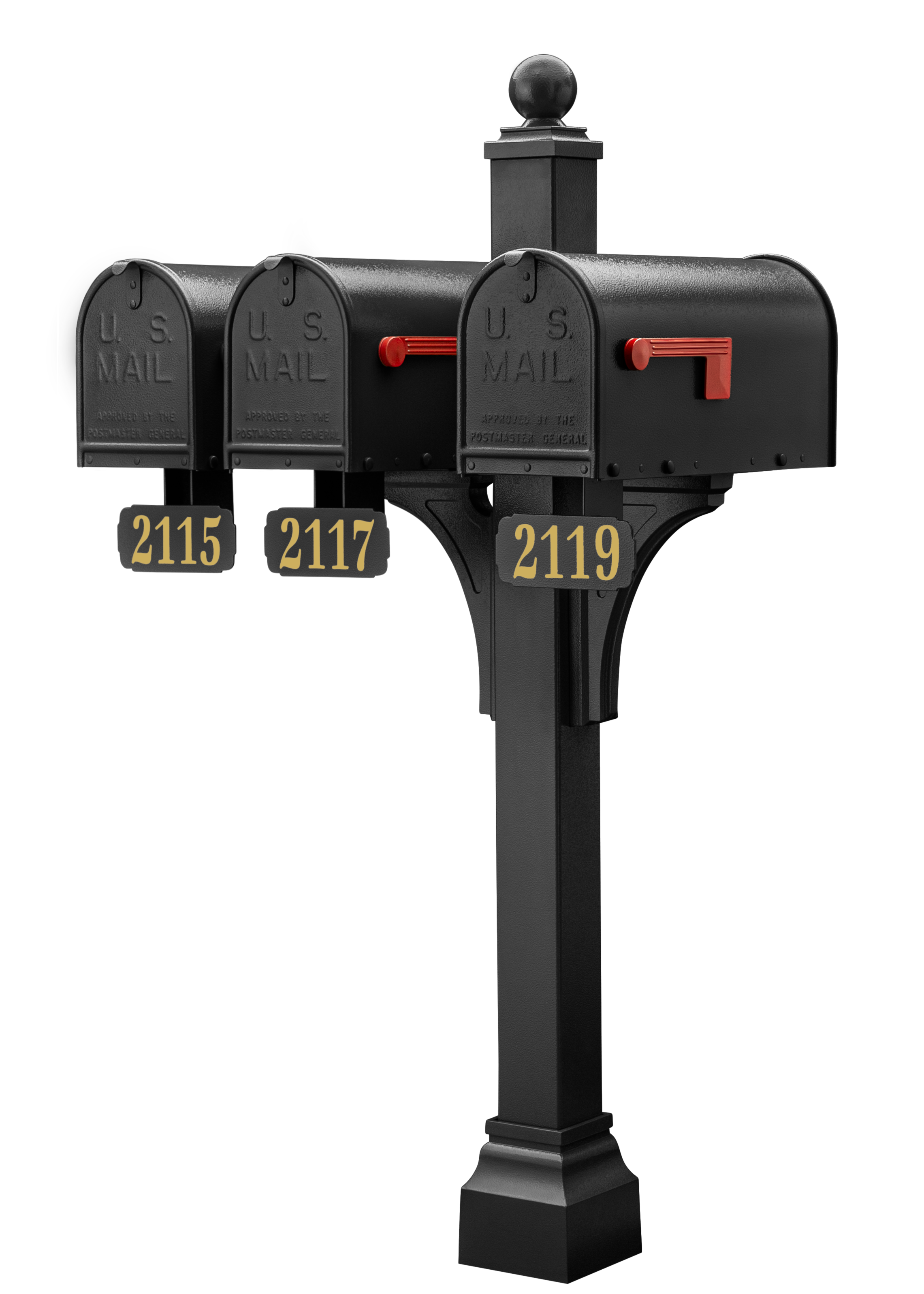 Janzer Double and Multi Mount with Mailboxes