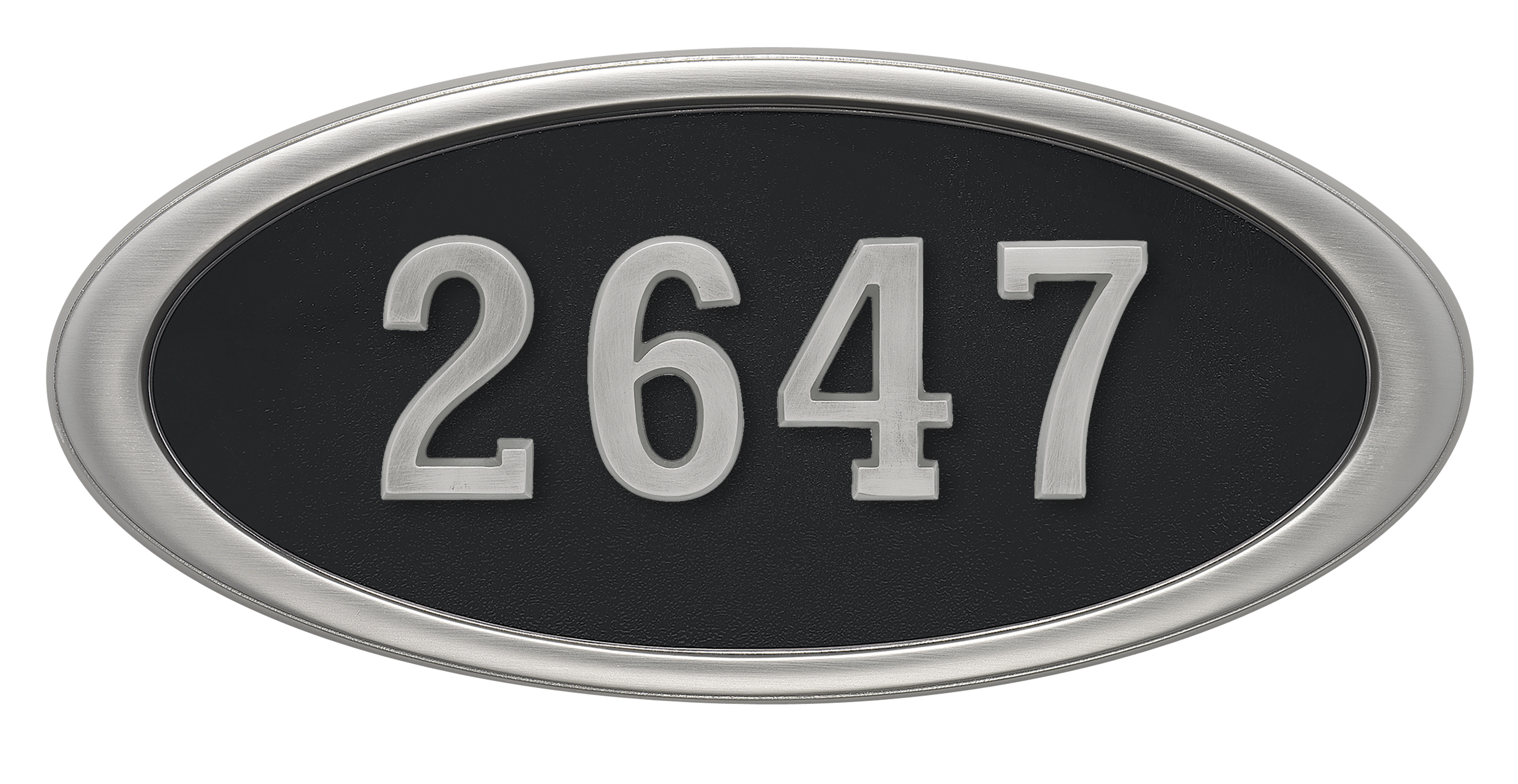 HouseMark Address Plaques with Brass Accents