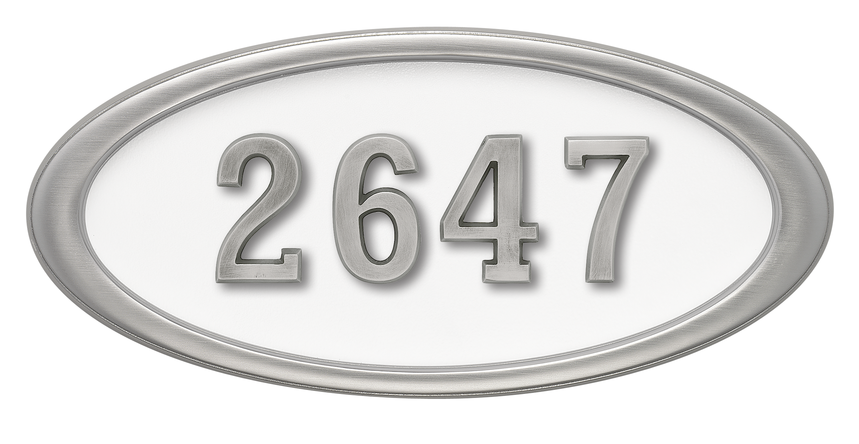 HouseMark Address Plaques with Brass Accents