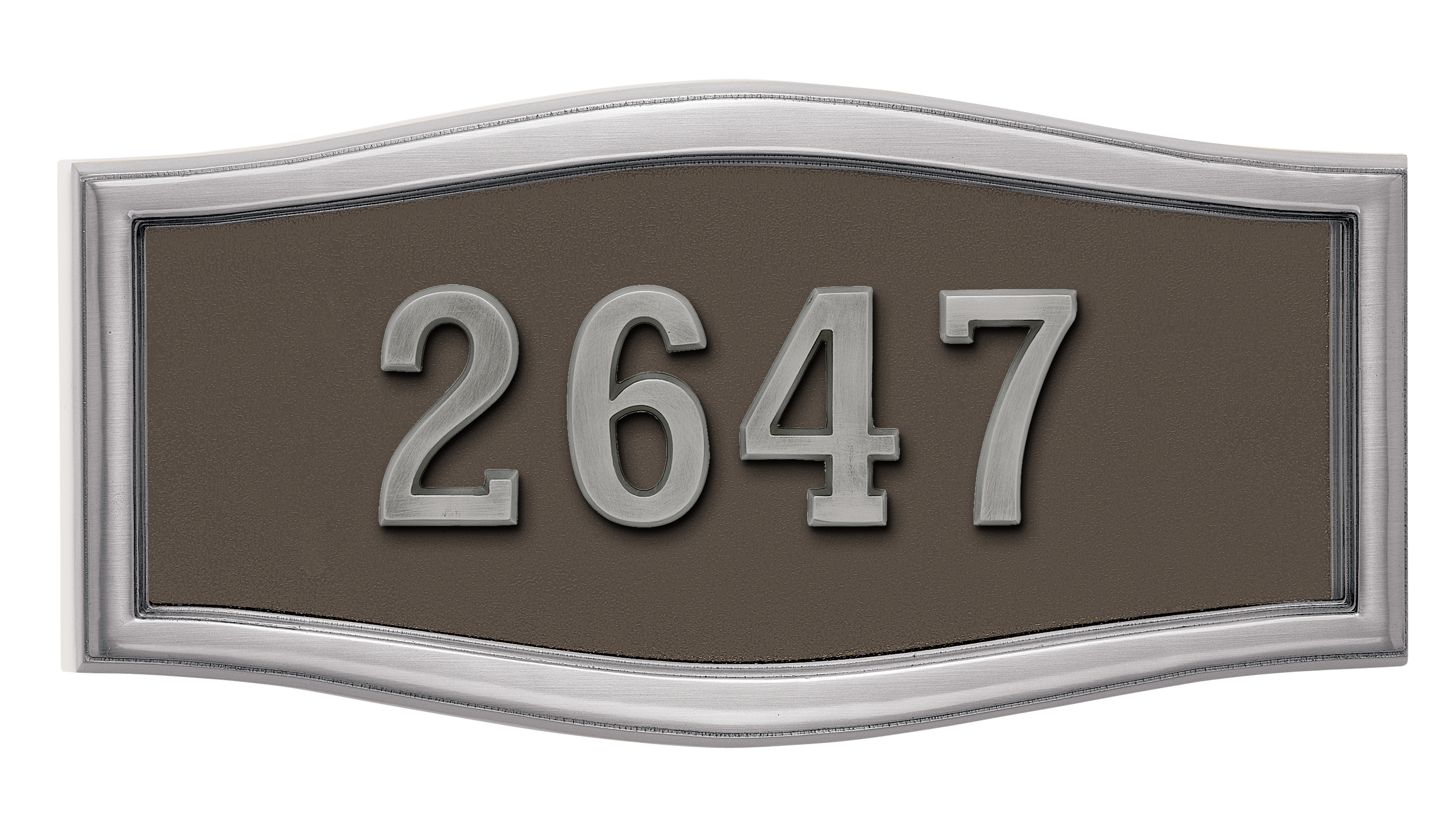 HouseMark Address Plaques with Brass Accents