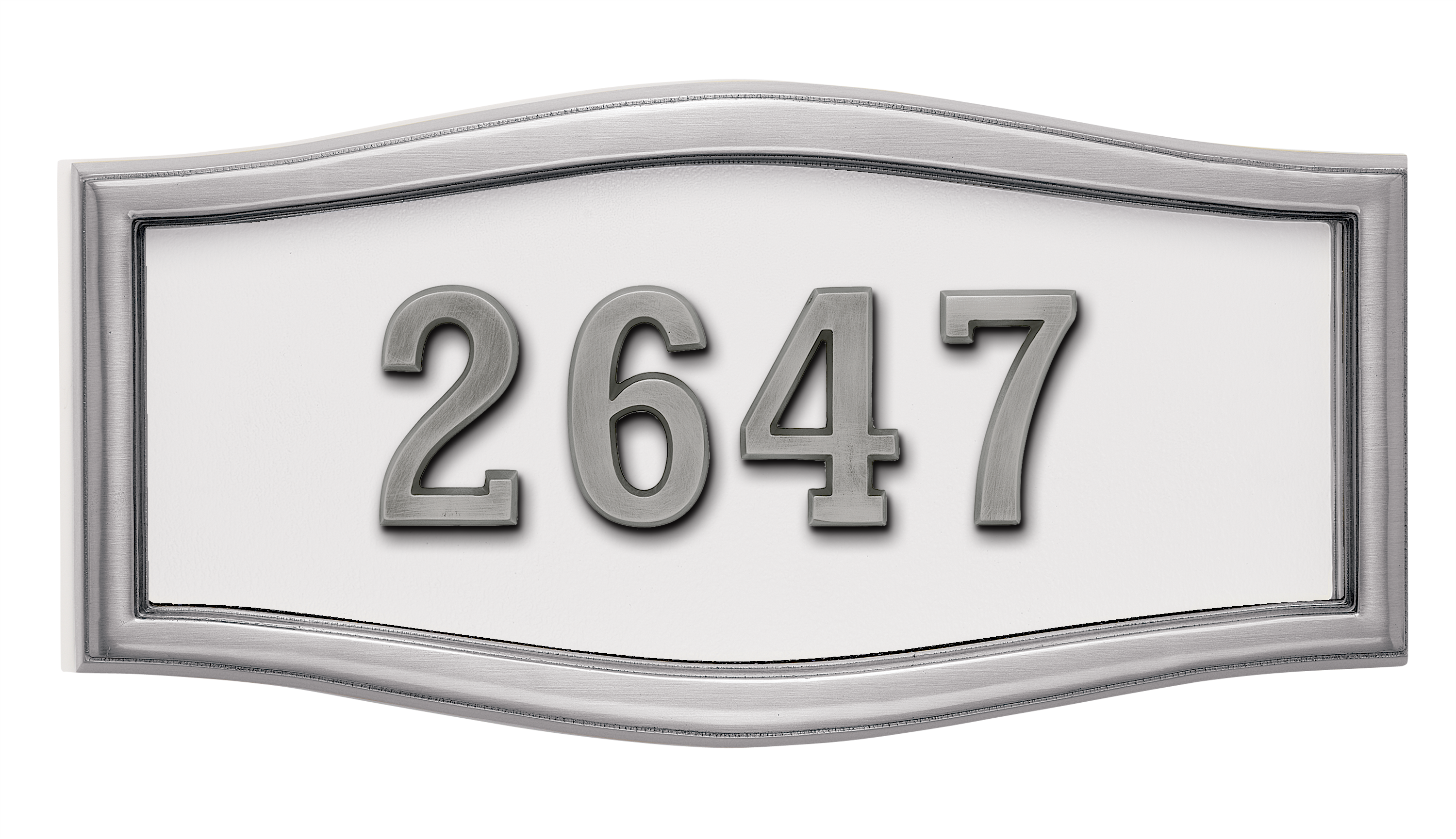 HouseMark Address Plaques with Brass Accents