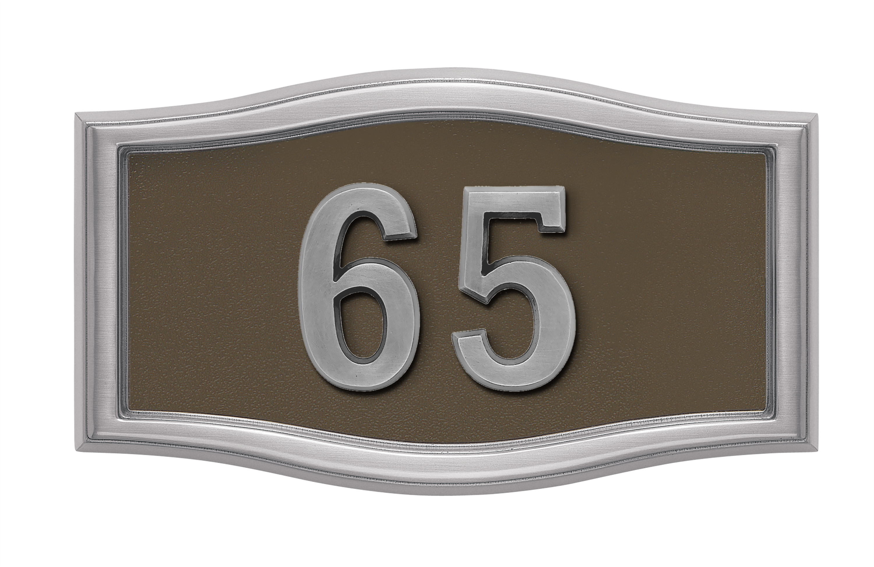 HouseMark Address Plaques with Brass Accents