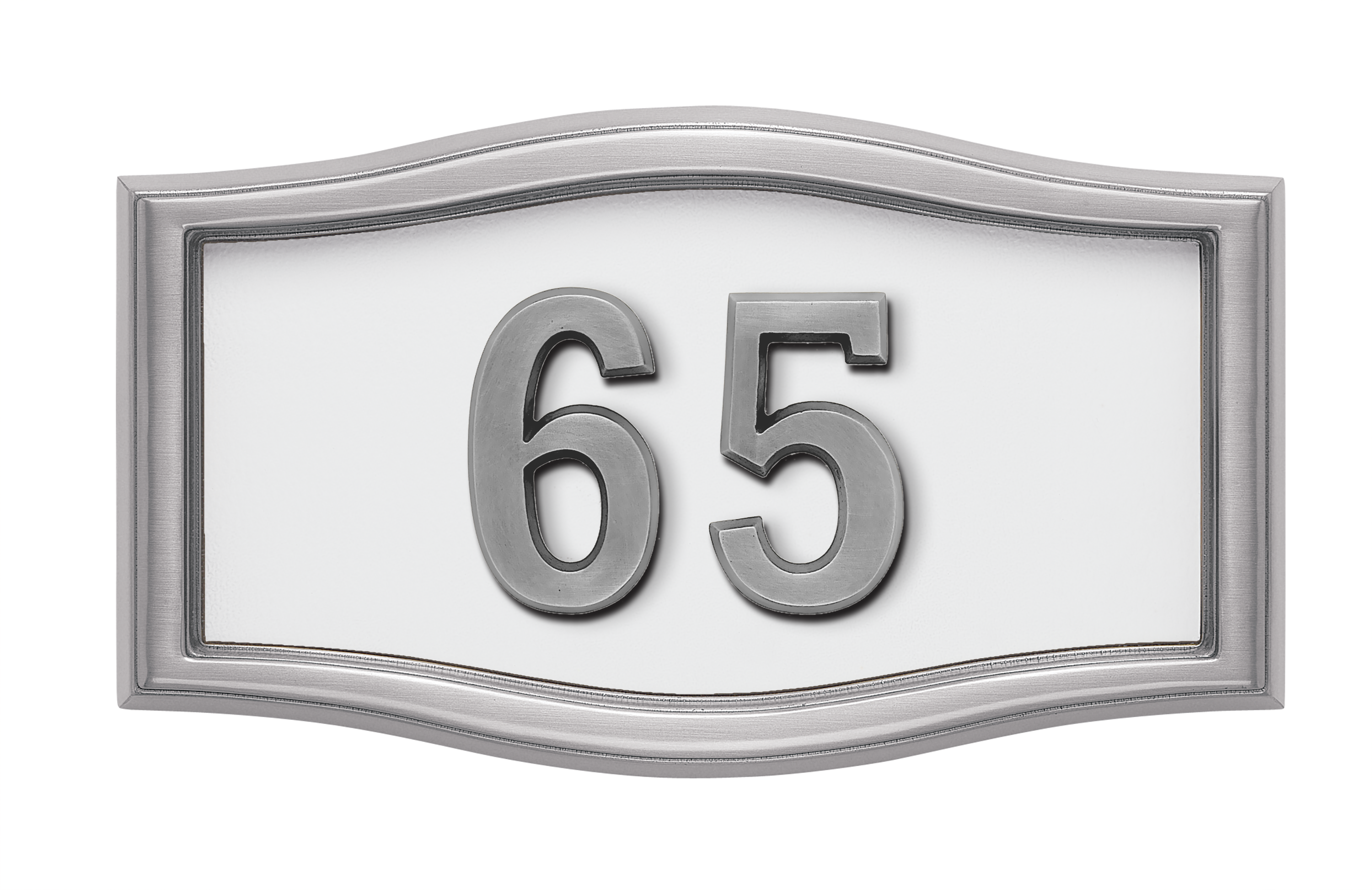 HouseMark Address Plaques with Brass Accents