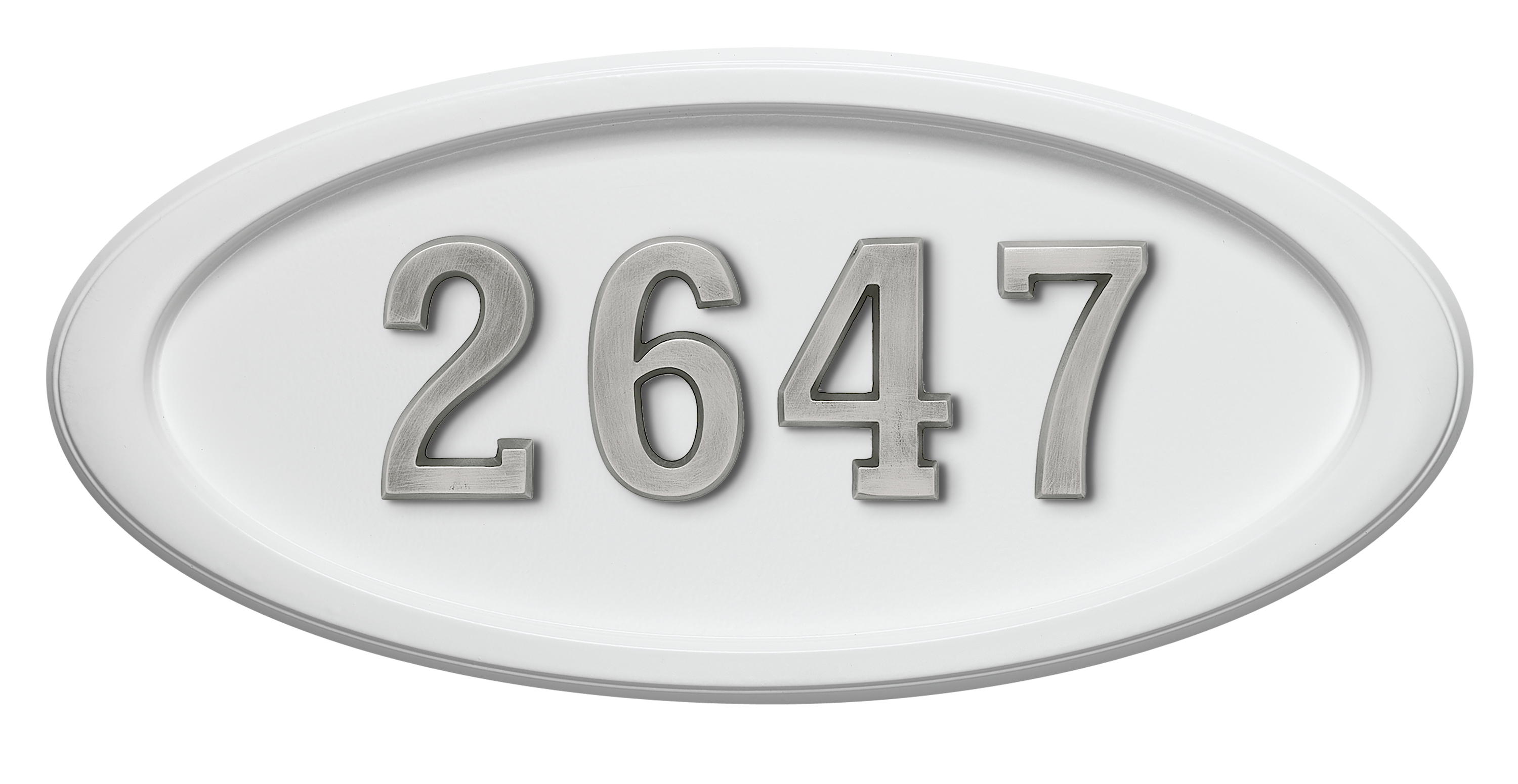 HouseMark Address Plaques with Brass Accents