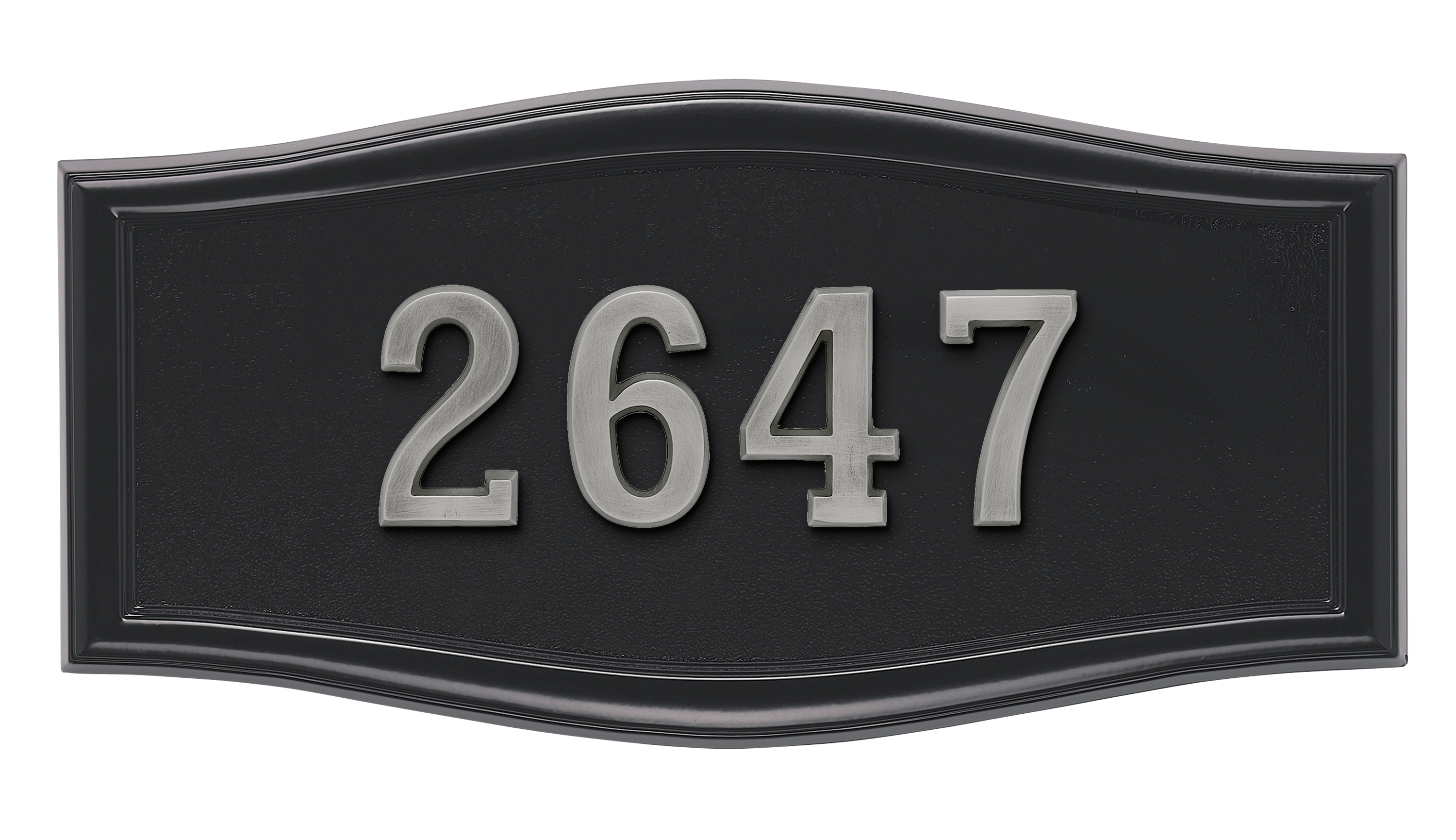 HouseMark Address Plaques with Brass Accents